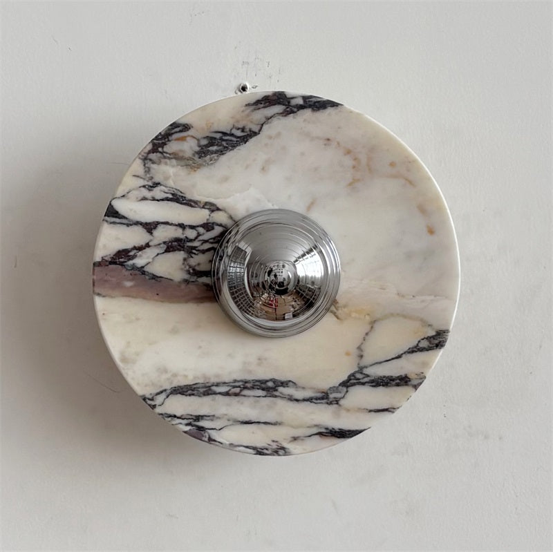 Calacatta Marble Wall Sconce Light - Modern Gold Finish Bathroom Vanity Lighting for Bedroom, Hallway & Living Room Decor