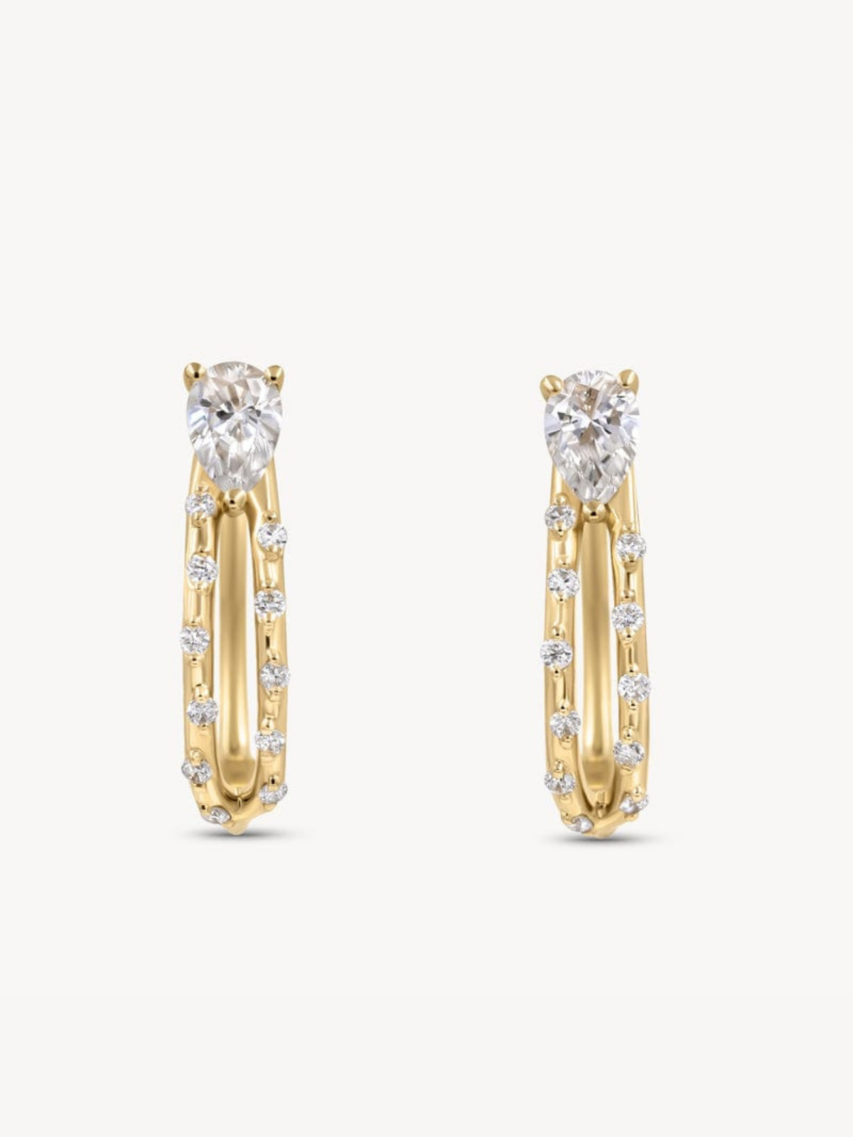 Starry Diamond Arrow Huggie Earrings for Women - Elegant & Dainty Hoop Earrings for Everyday Wear, Date Night & Special Occasions
