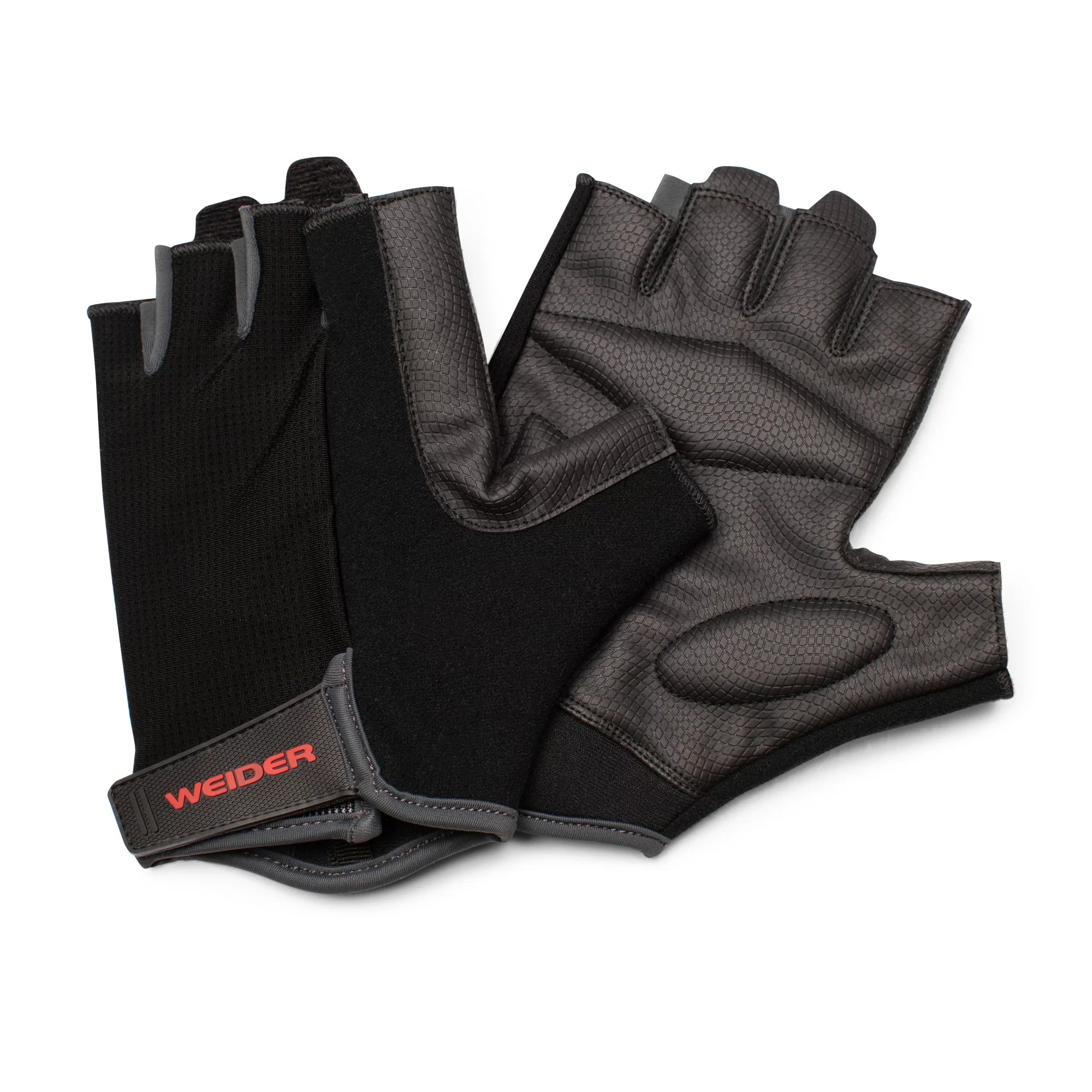 Weider Weightlifting Gloves for Men & Women - L/XL Size - Breathable & Padded Gym Gloves for Weight Training, CrossFit, Powerlifting & Workout Protection