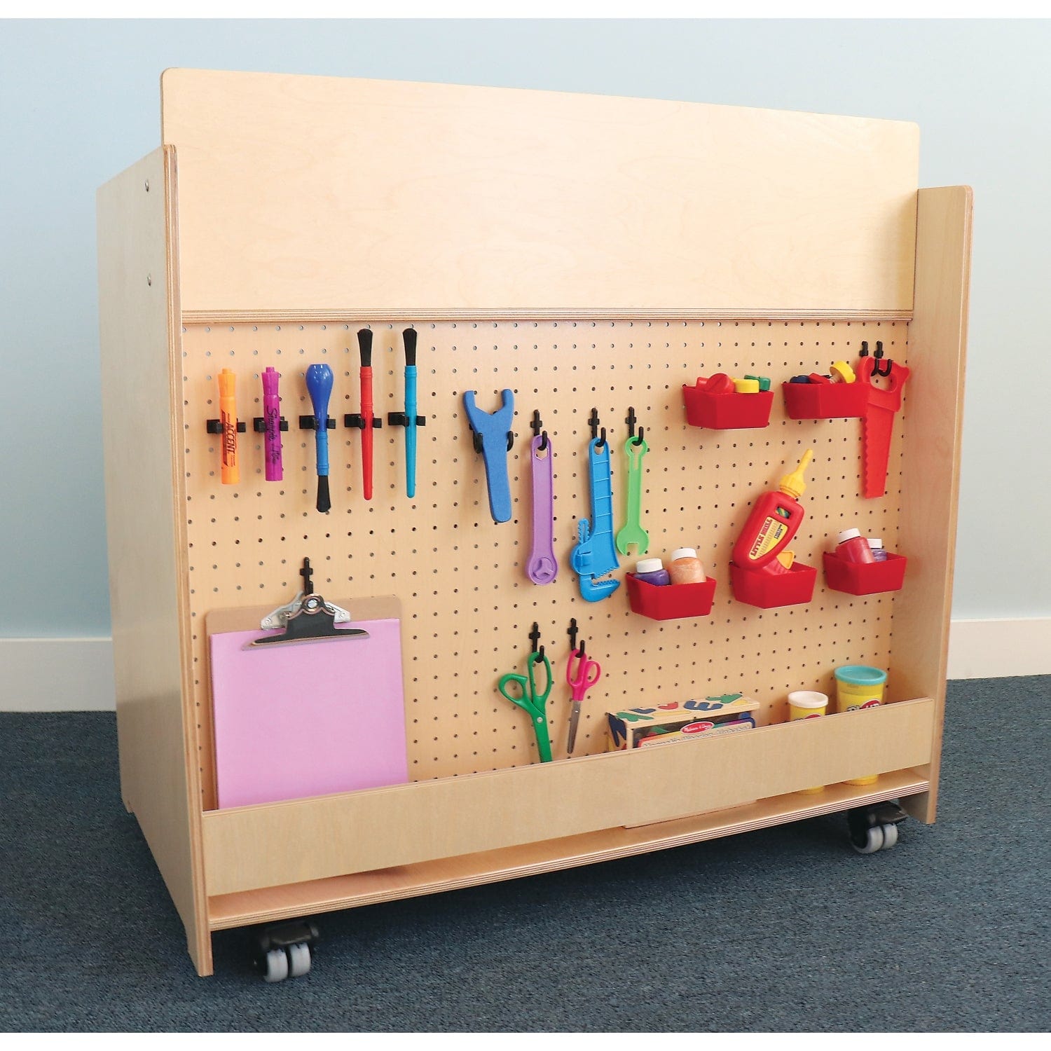 Preschool STEM Learning Cart - Educational Toy for Kids Ages 3-5 | Science, Technology, Engineering & Math Activities | Perfect for Classroom & Home Learning