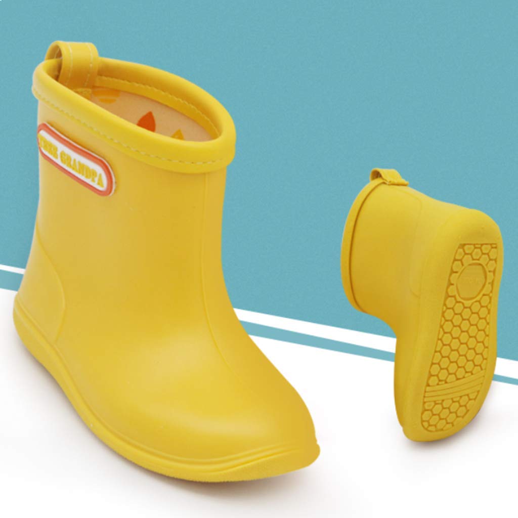 Toddler Rain Boots - Waterproof Lightweight Easy-On Baby Rain Boots for Boys & Girls - Perfect for Puddles, Outdoor Play & Rainy Day Adventures