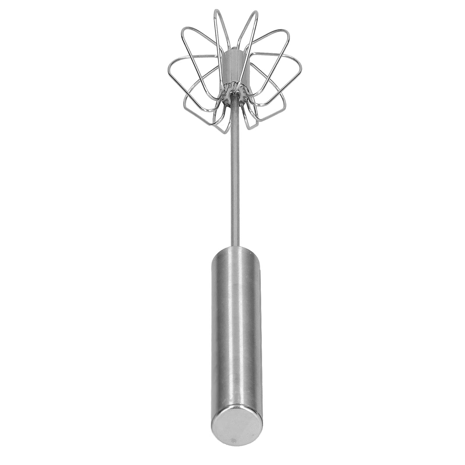 Stainless Steel Egg Beater - 14 Inch Semi-Automatic Hand Mixer for Eggs, Sauces & Milkshakes | Durable Kitchen Whisk for Baking, Cooking & Mixing | Perfect for Home Chefs & Professional Kitchens