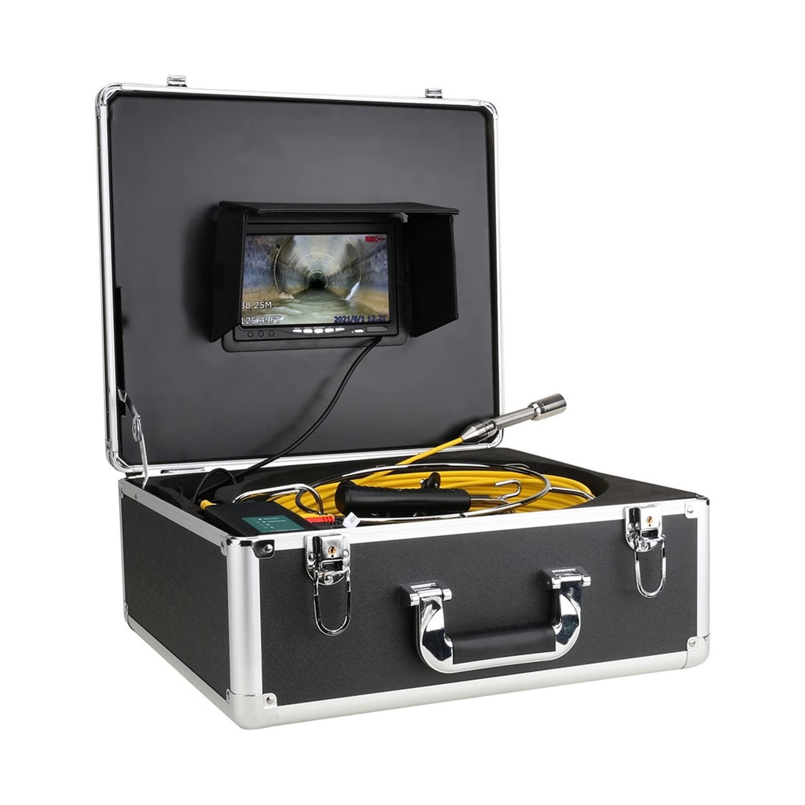 30M/50M Sewer Inspection Camera with Meter Counter & DVR - Industrial Endoscope for Drain Pipe, Pipeline & Sewer Line Inspection - Ideal for Plumbing, HVAC & Home Maintenance