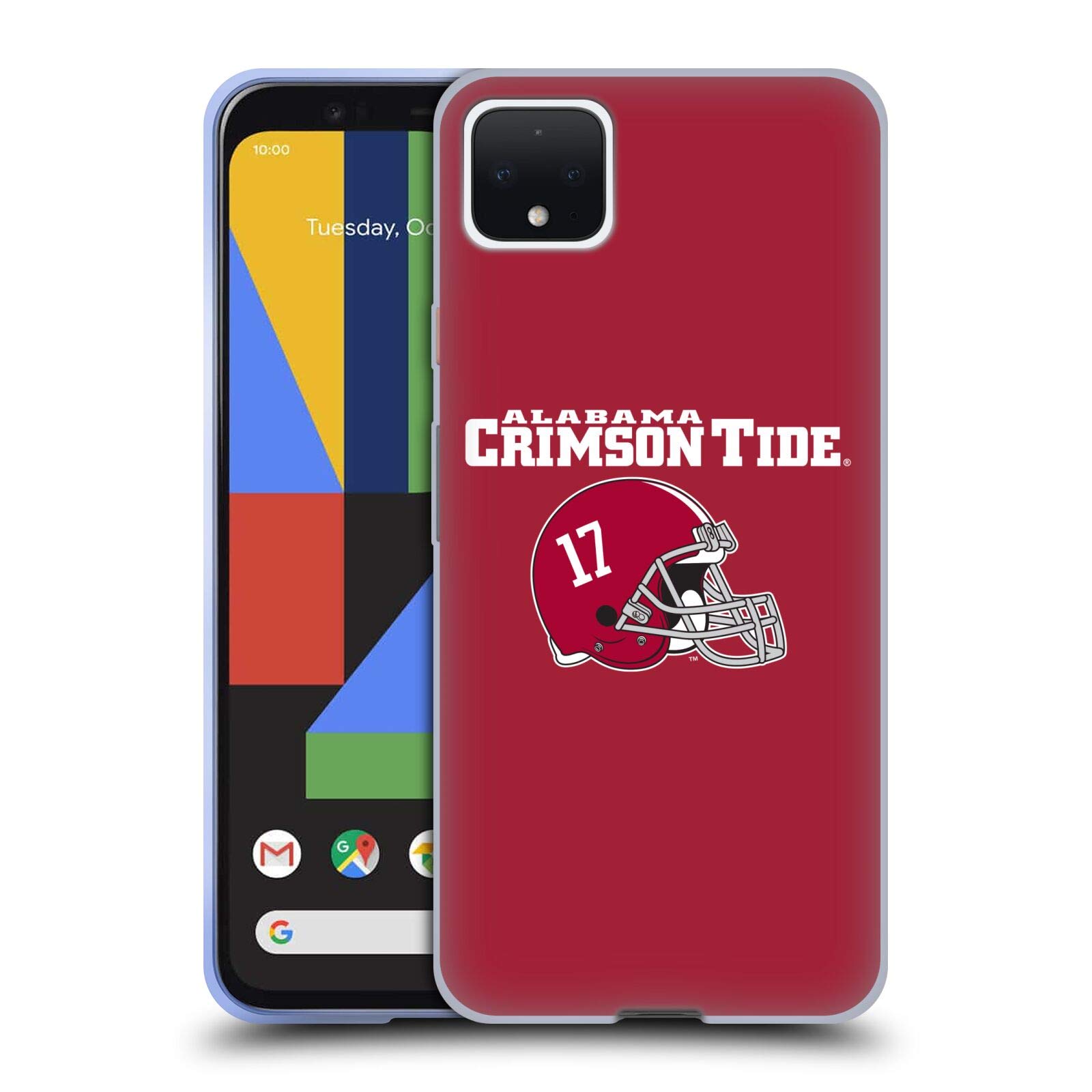 Alabama UA Helmet Case for Google Pixel 4 XL - Officially Licensed Soft Gel Cover for School & Game Days