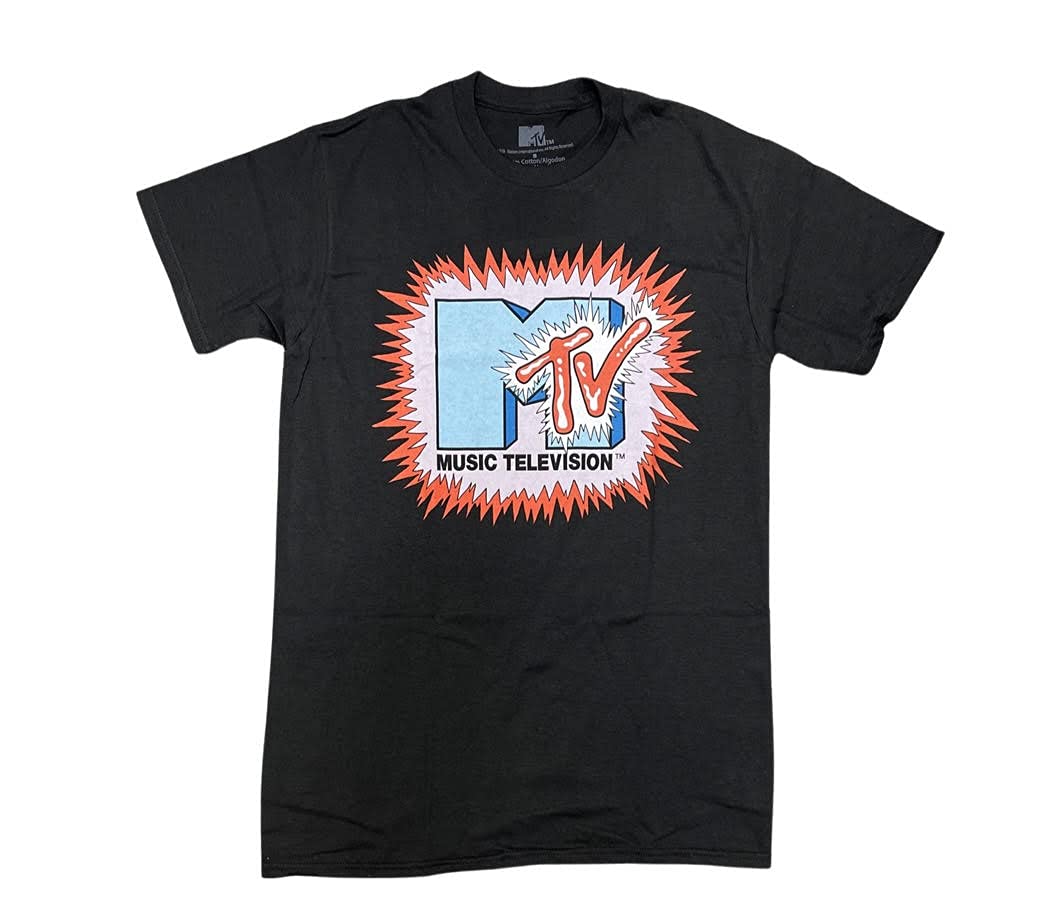 MTV Men's Short Sleeve T-Shirt - Vintage Music Television Graphic Tee for Casual Wear, Concerts & Fan Merchandise