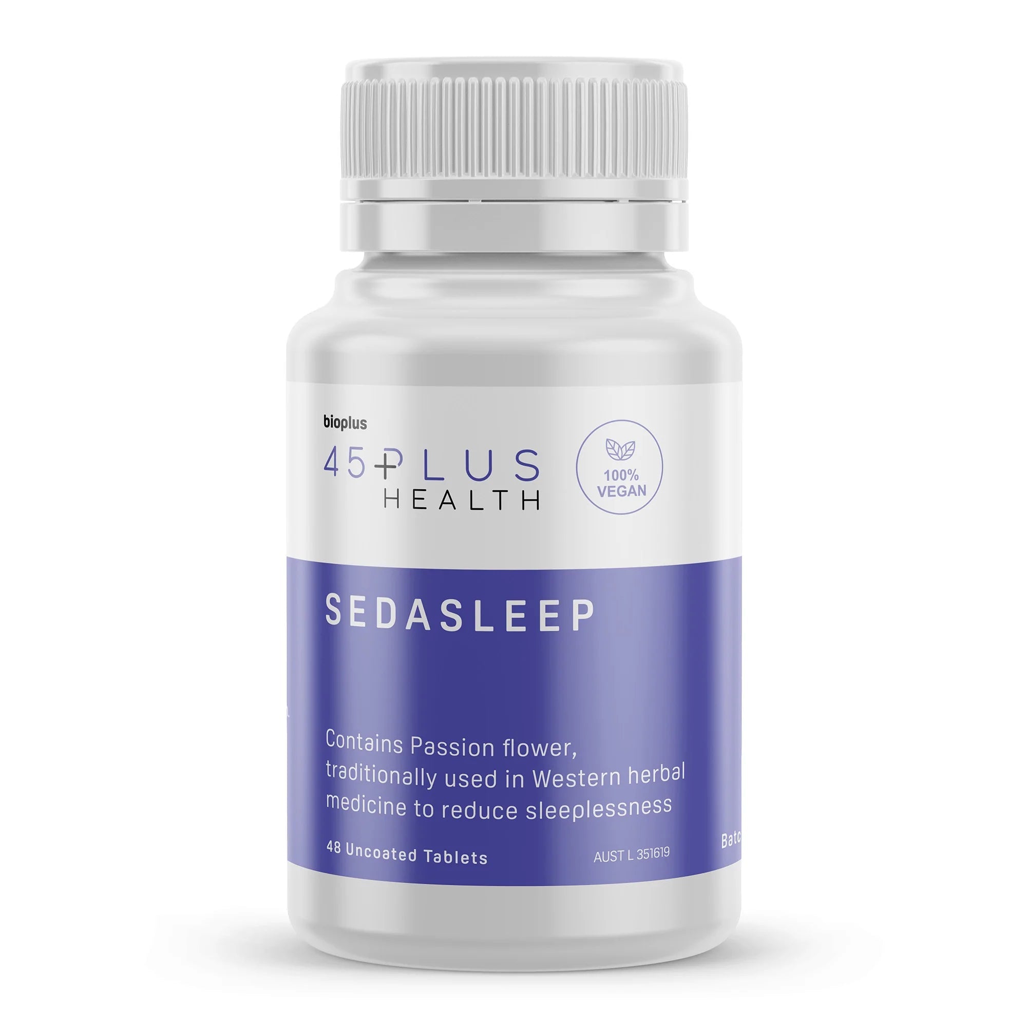 Bioplus Sedasleep Natural Sleep Aid - Herbal Relaxation & Stress Relief Supplement for Better Sleep - Use Before Bedtime for Deep, Restful Sleep