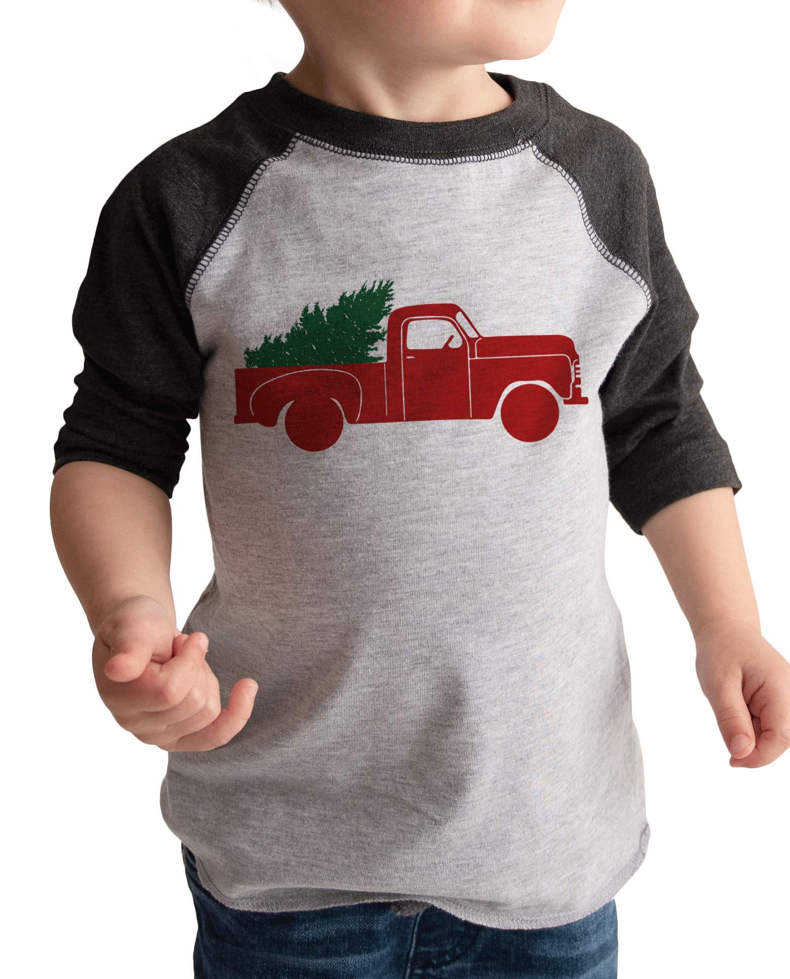 Vintage Truck Christmas T-Shirt for Men & Women - Soft Cotton Holiday Graphic Tee - Funny Xmas Gift Idea - Perfect for Family Gatherings & Ugly Sweater Parties