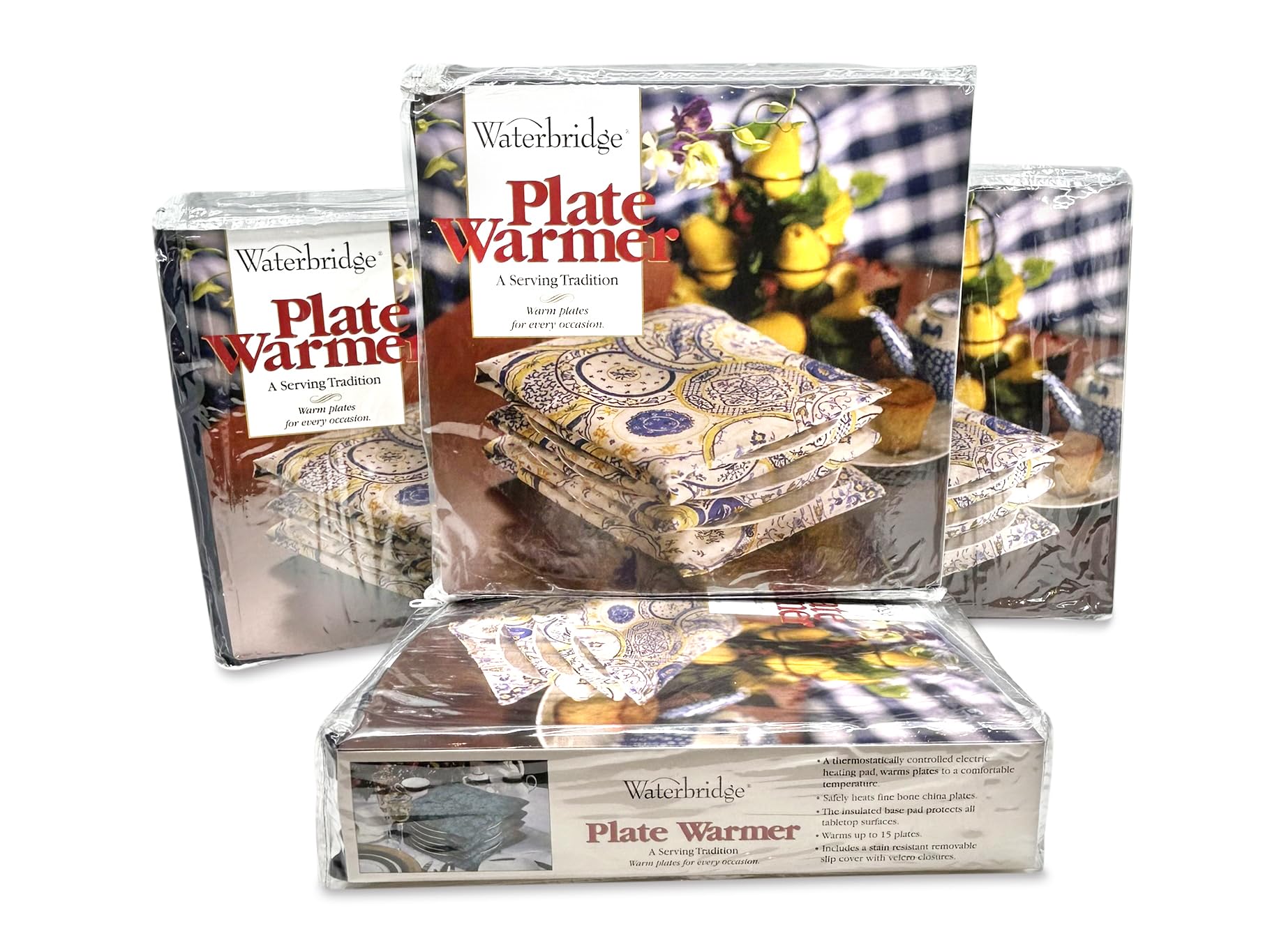 Waterbridge Electric Plate Warmer - 6 Plate Capacity - Heritage Natural Finish - Perfect for Dining, Entertaining & Buffets