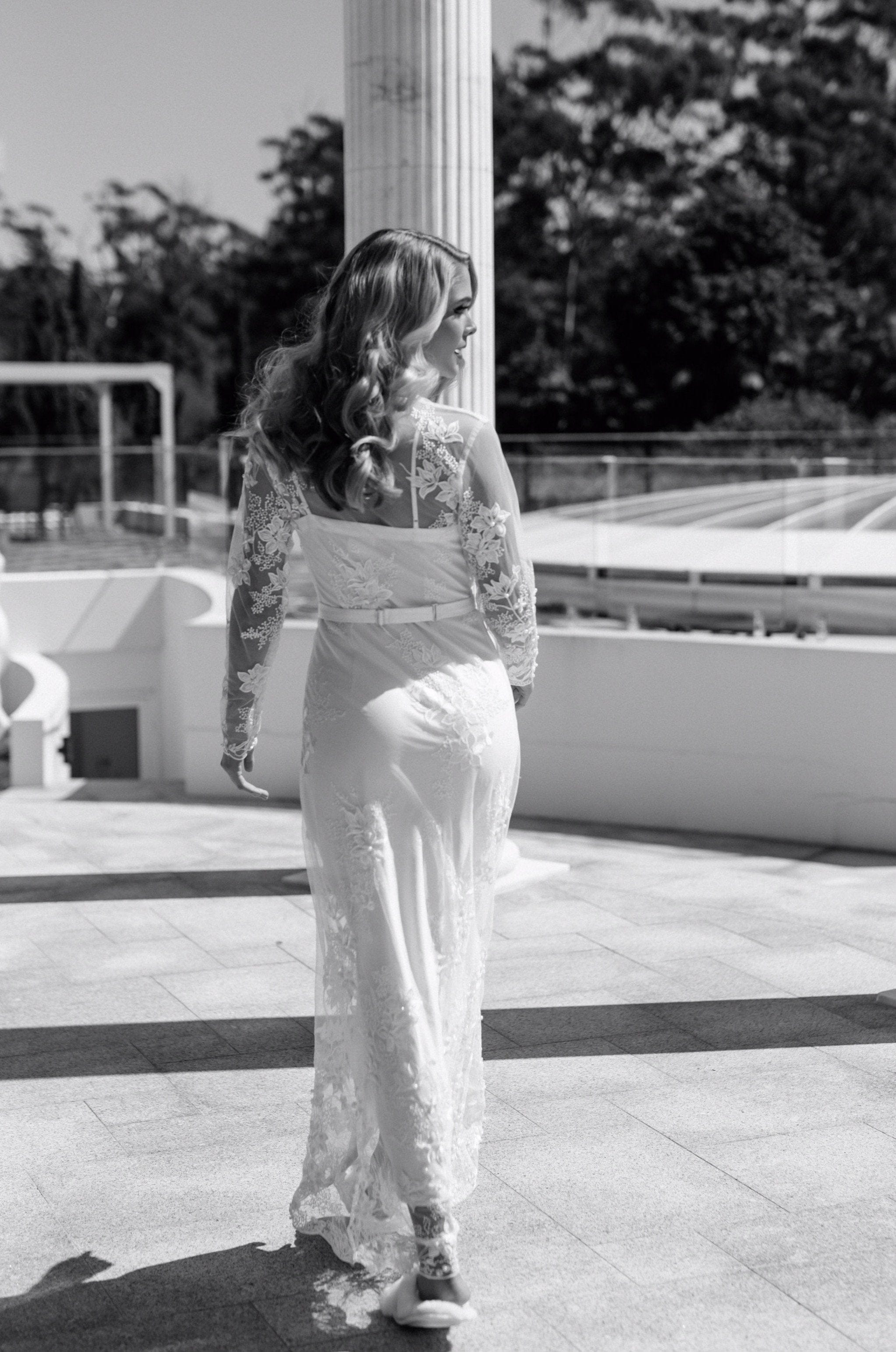 Monique Pearl Beaded Maxi Dress with Slip - Elegant Long Formal Gown for Women - Perfect for Weddings, Galas, and Special Occasions
