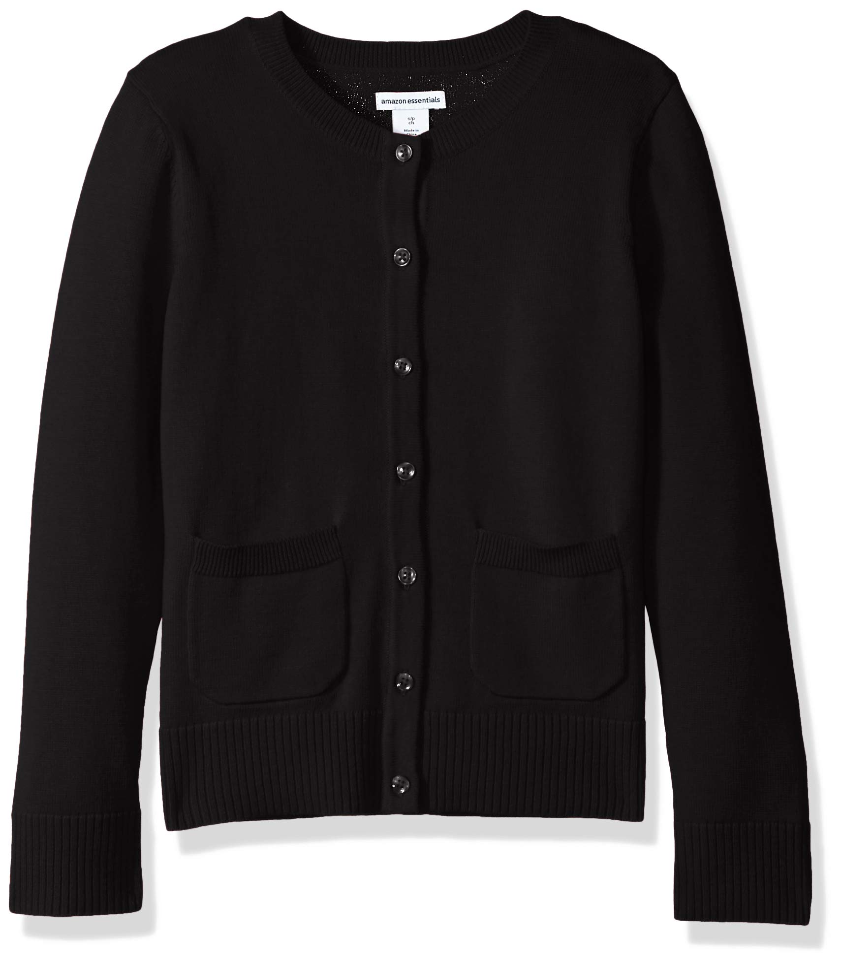 Amazon Essentials Girls & Toddlers' Uniform Cardigan Sweater - Soft Knit School Sweater for Kids, Perfect for School Uniforms, Dress Codes & Everyday Wear