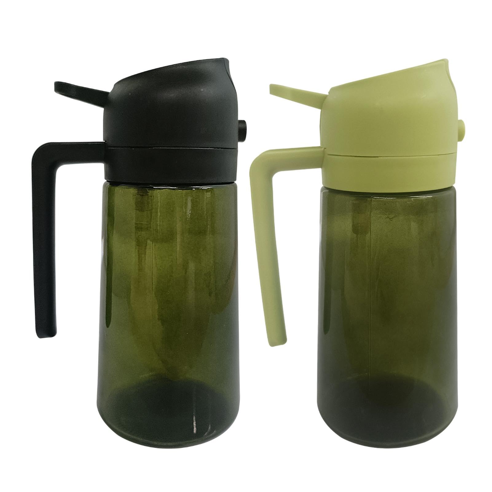 2-in-1 Oil Dispenser & Sprayer Bottle - 470ml Kitchen Oil Container for Olive, Vegetable & Cooking Oils - Perfect for Salad Dressing, Frying & Baking - Leakproof & Durable Glass Bottle with Spray & Pour Functions