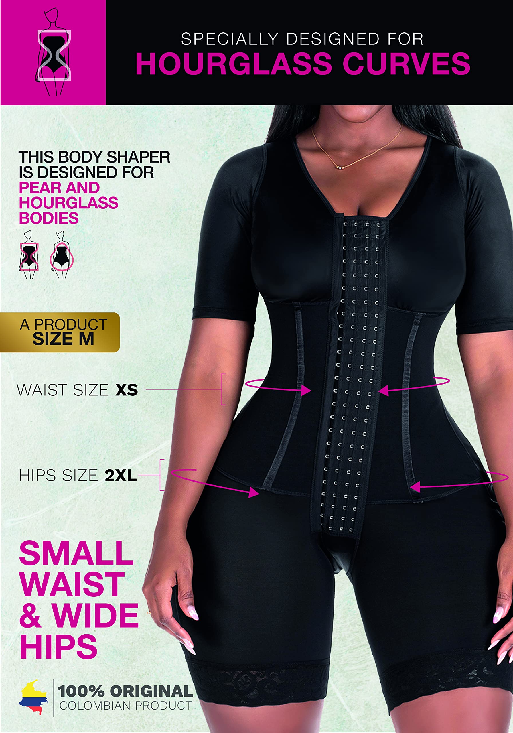 938 Colombian Post-Surgery Fajas Shapewear for Women - BBL Recovery Mid-Thigh Compression Garment for Body Shaping & Waist Training | Perfect for Postpartum, Weight Loss & Special Occasions
