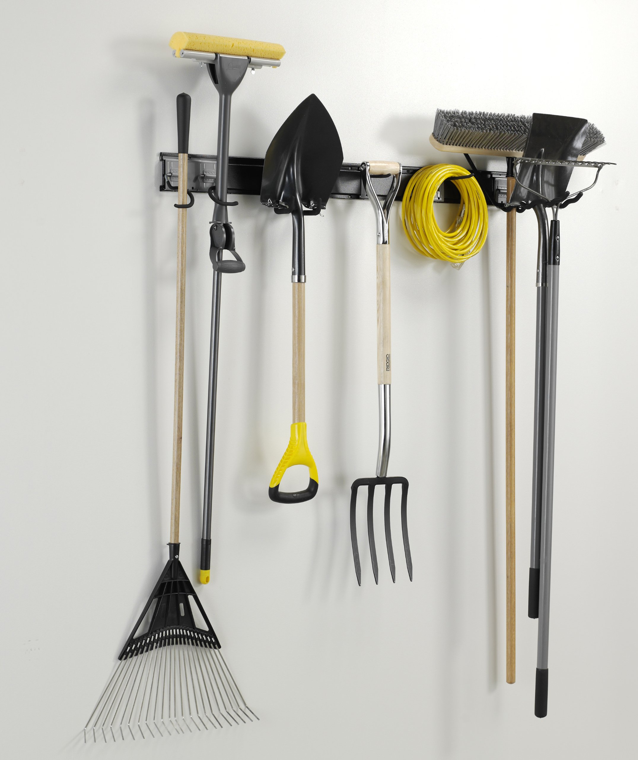 6-Piece Garage Storage and Organization Kit – Heavy-Duty Wall Mounted Tool Rack, Shelves & Hooks for DIY, Car Repair & Home Workshop Organization