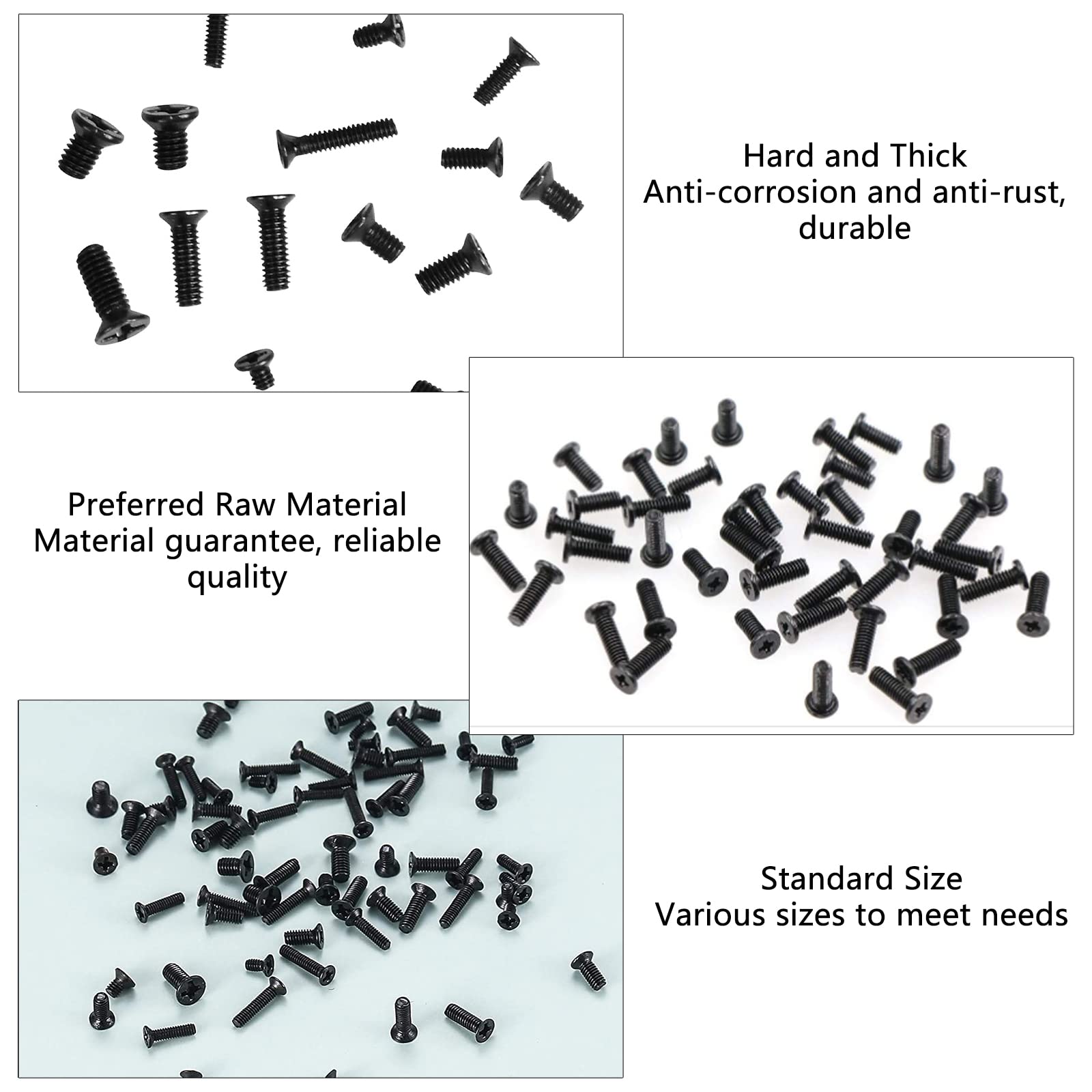 Premium Computer Screws & Laptop Screws Kit - 10 Size Micro Screw Set for Laptop, Motherboard, Watch & Electronics Repair - Ideal for DIY Fixes, Tech Maintenance & Home Office Workspace Setup