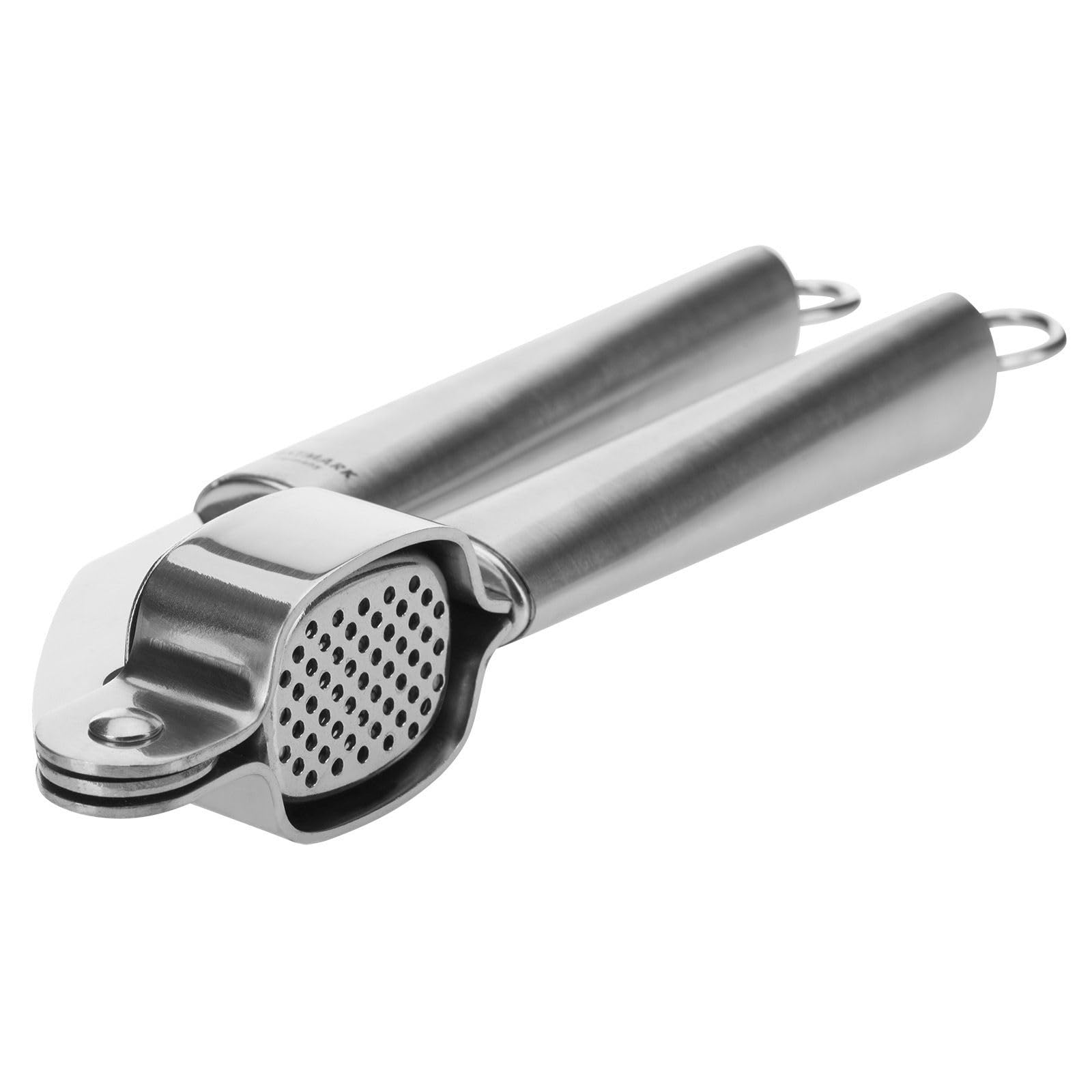 Westmark 18362270 Premium Stainless Steel Garlic Press - Effortless Crushing, Easy to Clean, Rust-Resistant (Silver/Gray) - Perfect for Cooking, Meal Prep & Garlic Lovers