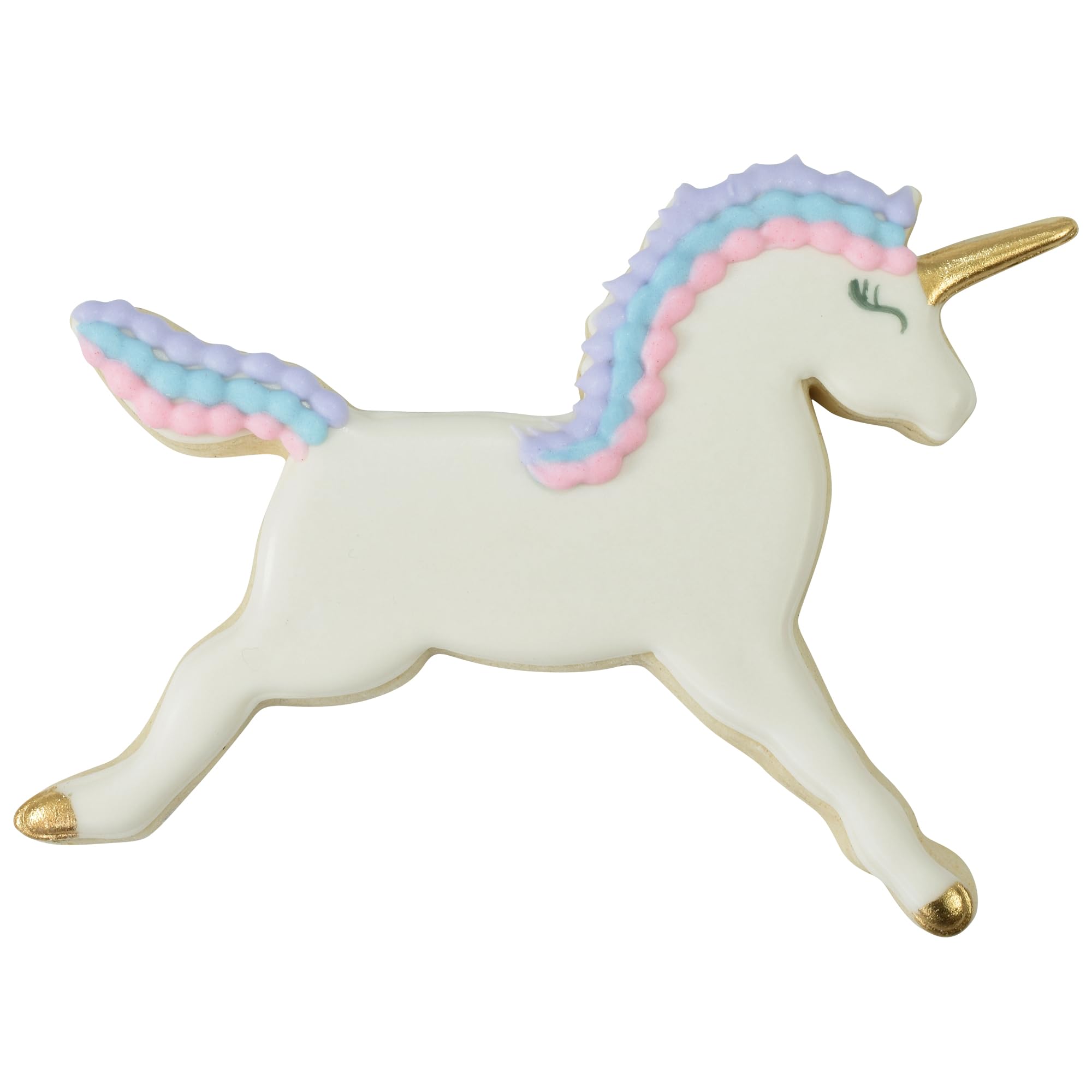 R & M Polyresin Coated Unicorn Cookie Cutter - 4.5 Inch Purple Baking Tool for DIY Cookies, Cupcakes & Party Decorations