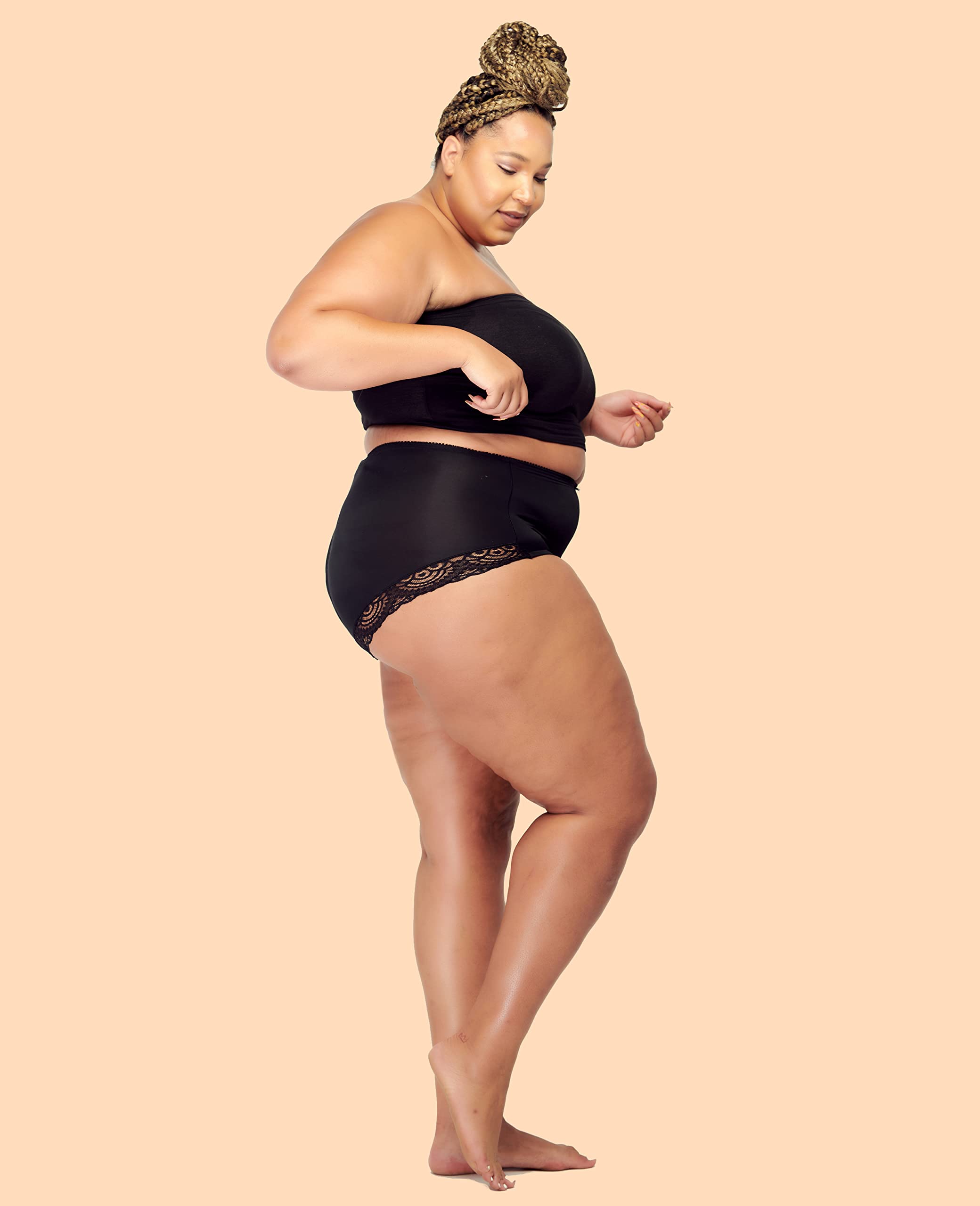Barbra Women's Tummy Control Underwear - High Waisted Briefs & Girdle Panties (4-Pack, Sizes S-Plus) for Everyday Comfort & Shapewear Support | Perfect for Work, Yoga & Postpartum Recovery