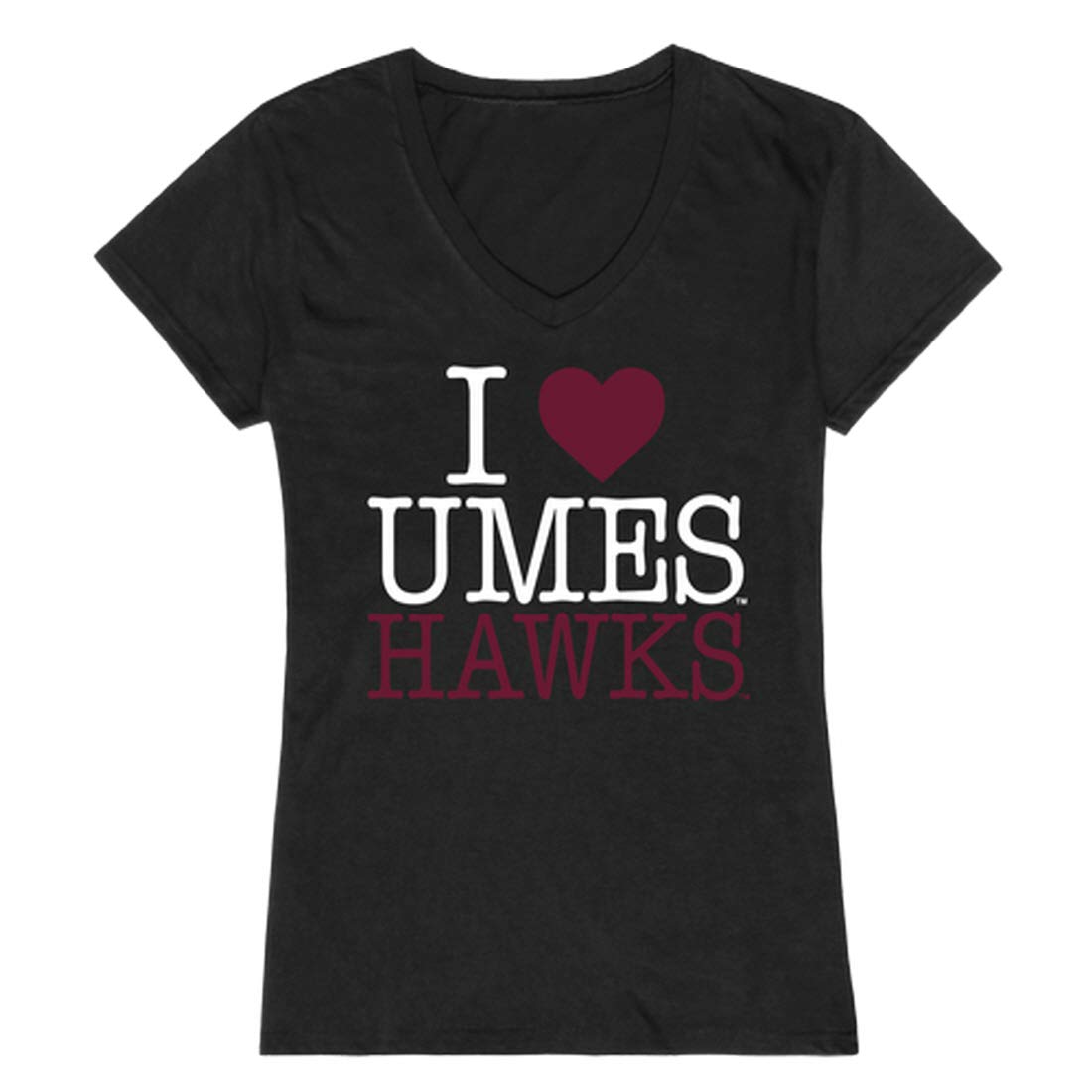University of Maryland Eastern Shore Hawks Women's T-Shirt - Black, Large - Comfortable College Apparel for Game Day & School Spirit