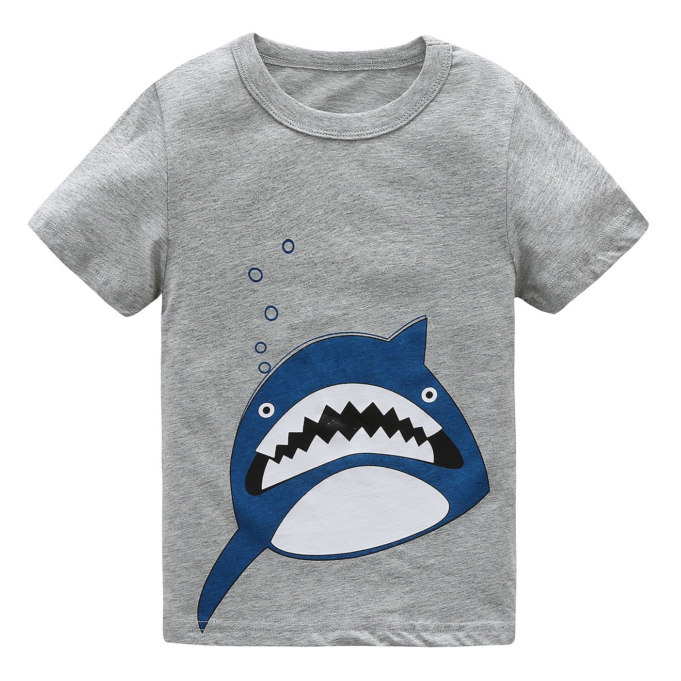 Boys Cotton Short Sleeve T-Shirts with Cute Animal Prints - Soft Graphic Tees for Kids | Perfect for Playdates, School & Everyday Wear