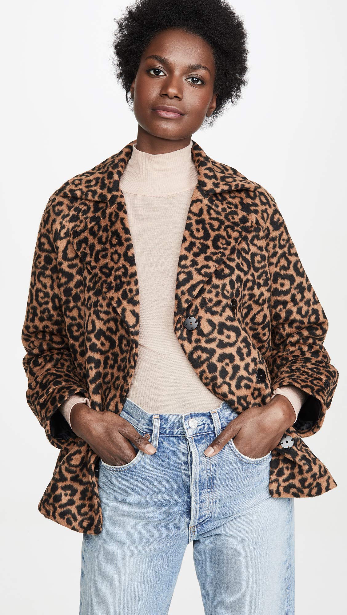 Stylish Women's Leopard Print Long Sleeve Jacket - Fashionable Outerwear for Fall & Winter | Perfect for Casual Outings, Office Wear & Date Nights