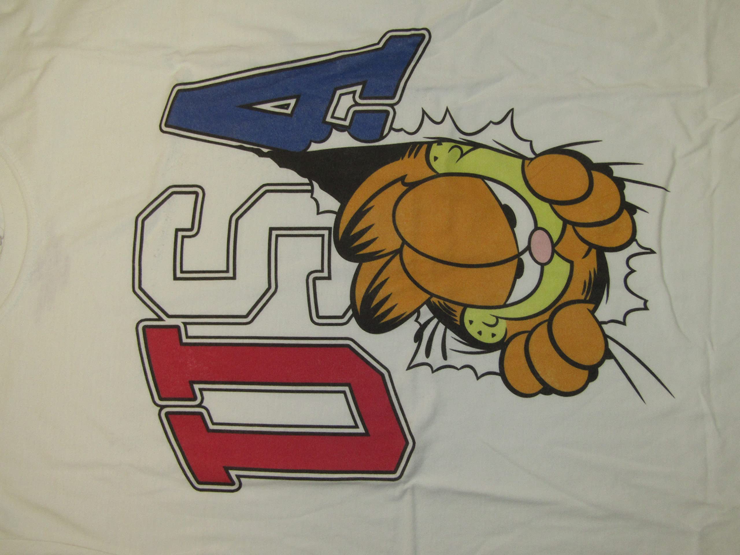 Garfield Classic Cat Cartoon T-Shirt for Men - White Graphic Tee | Funny Vintage Garfield Shirt for Casual Wear, Gifts & Pop Culture Fans