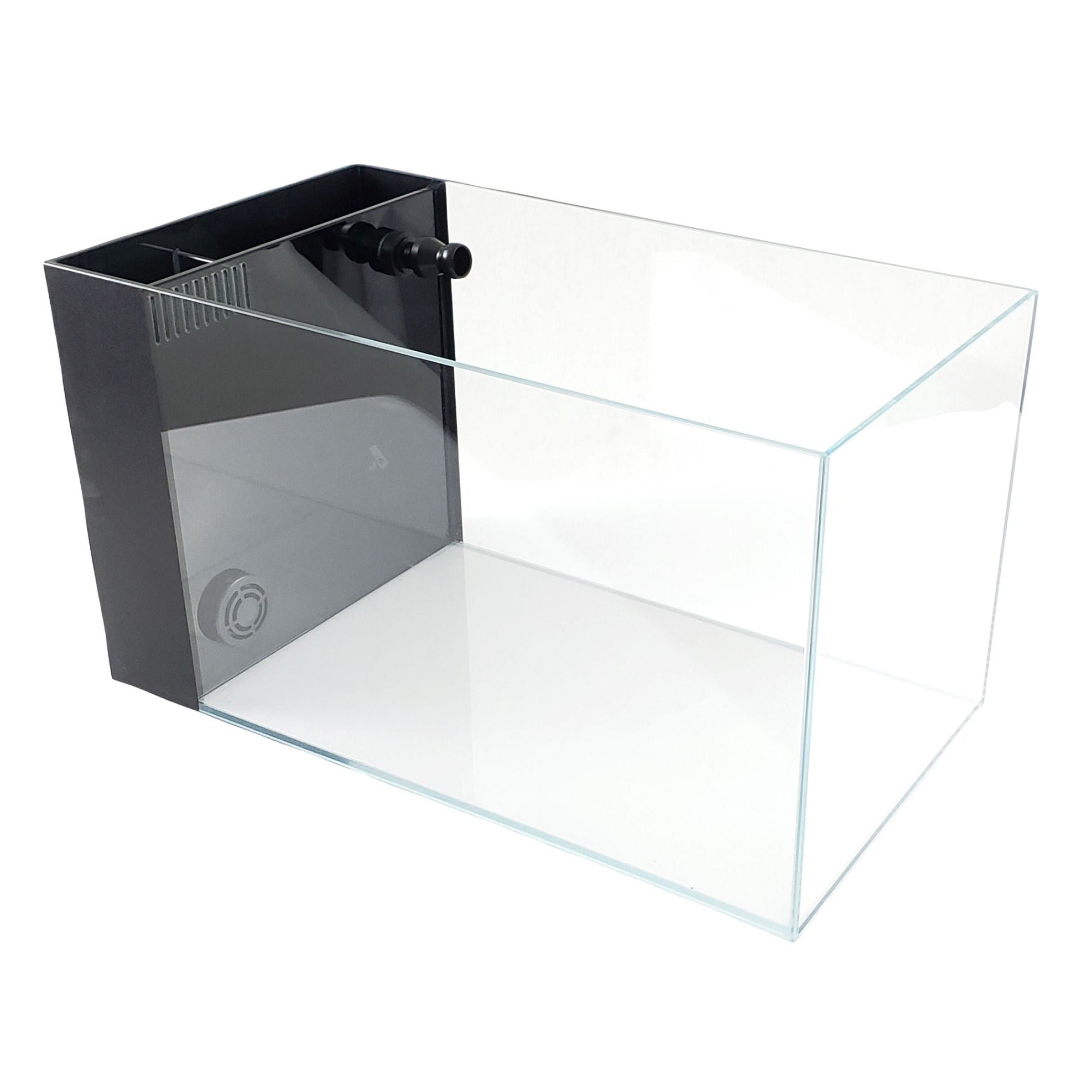 Lifegard Aquatics 14.26 Gallon Crystal Clear Rimless Aquarium Tank - Perfect for Home Office Decoration, Betta Fish & Nano Reef Setup