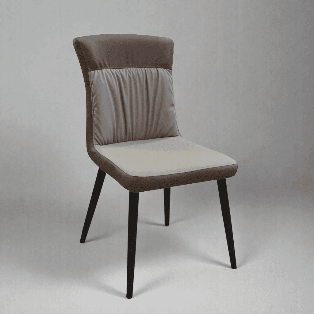 Evie Dining Chair - Modern Wooden Dining Room Chair with Upholstered Seat - Perfect for Kitchen, Dining Room, and Home Office Use