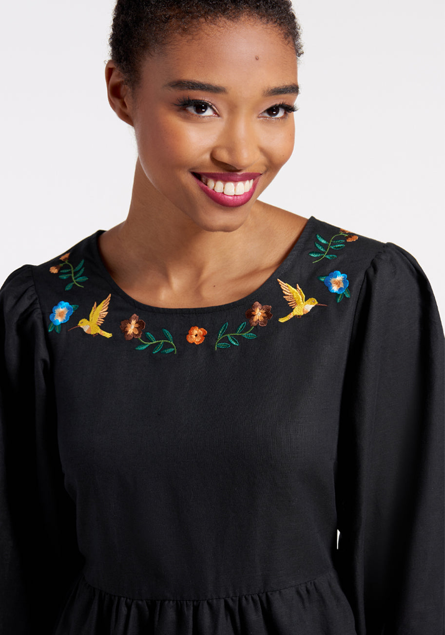 Sweet Smock Dress for Women - Floral Print Casual Summer Dress - Perfect for Beach, Vacation & Everyday Wear