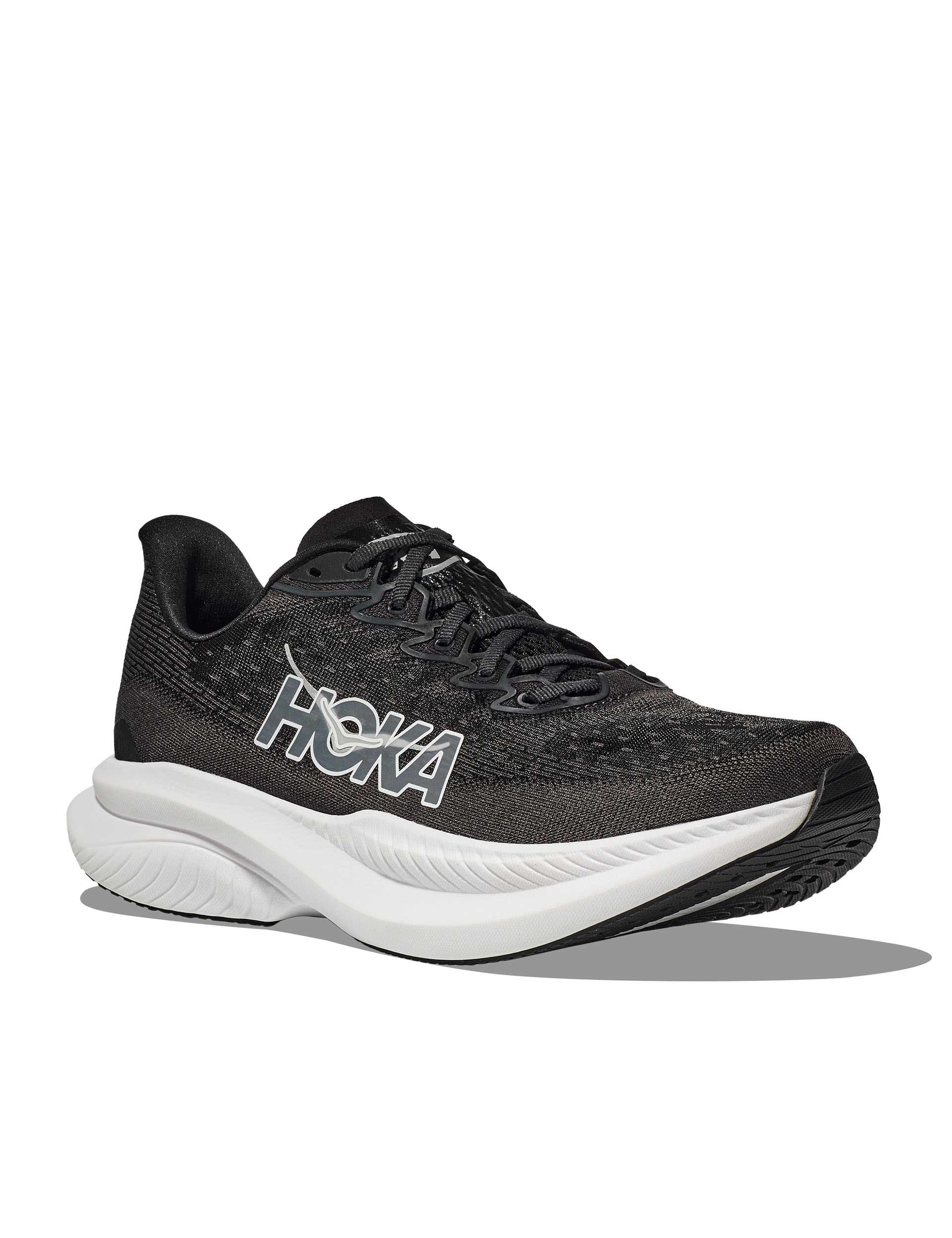 Mach 6 Running Shoes for Men - Lightweight Black & White Athletic Sneakers for Jogging, Gym Workouts & Daily Wear
