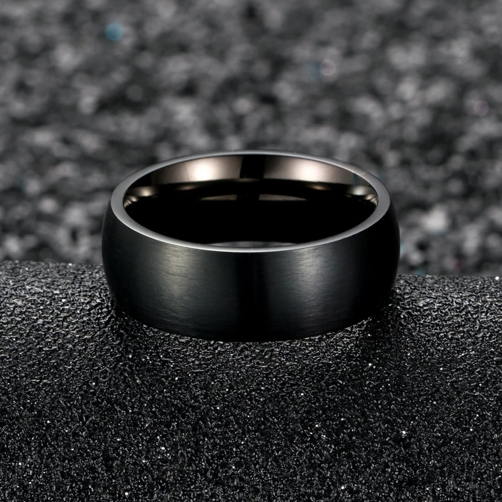 Stainless Steel Thumb Rings for Couples - Matte Brushed Western Jewelry Set for Men & Women - Matching Rings for Him & Her - Perfect Anniversary, Wedding, or Valentine's Day Gift - Great for Everyday Wear, Date Nights & Special Occasions