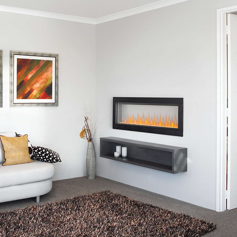 Napoleon Clearion Elite 60-Inch See-Through Electric Fireplace - Modern Indoor Heating for Living Room, Bedroom & Office Spaces