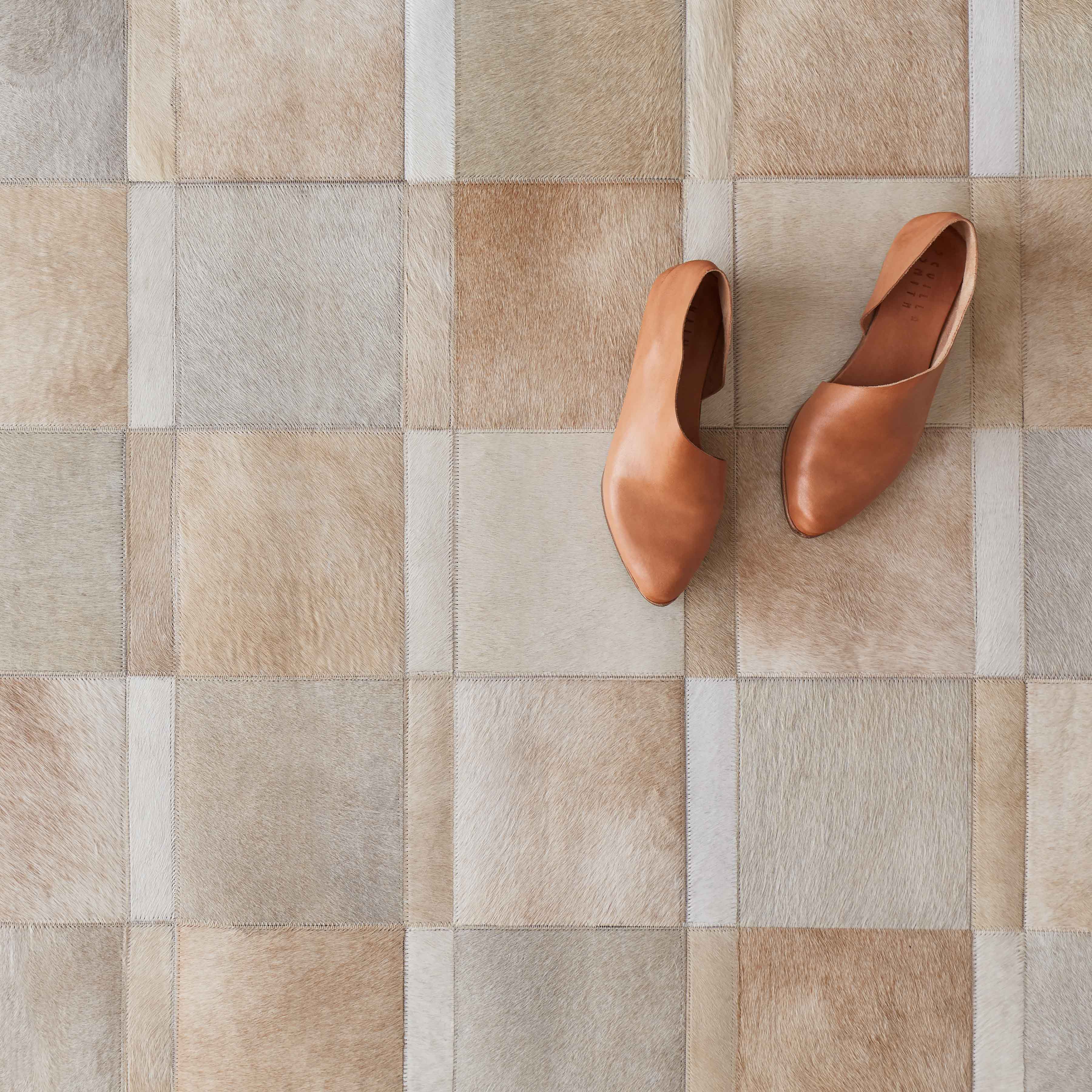 Premium Natali Cowhide Area Rug - Natural Leather Hide Rug for Living Room, Bedroom, Office - Stylish Home Decor & Floor Covering for Modern Interiors