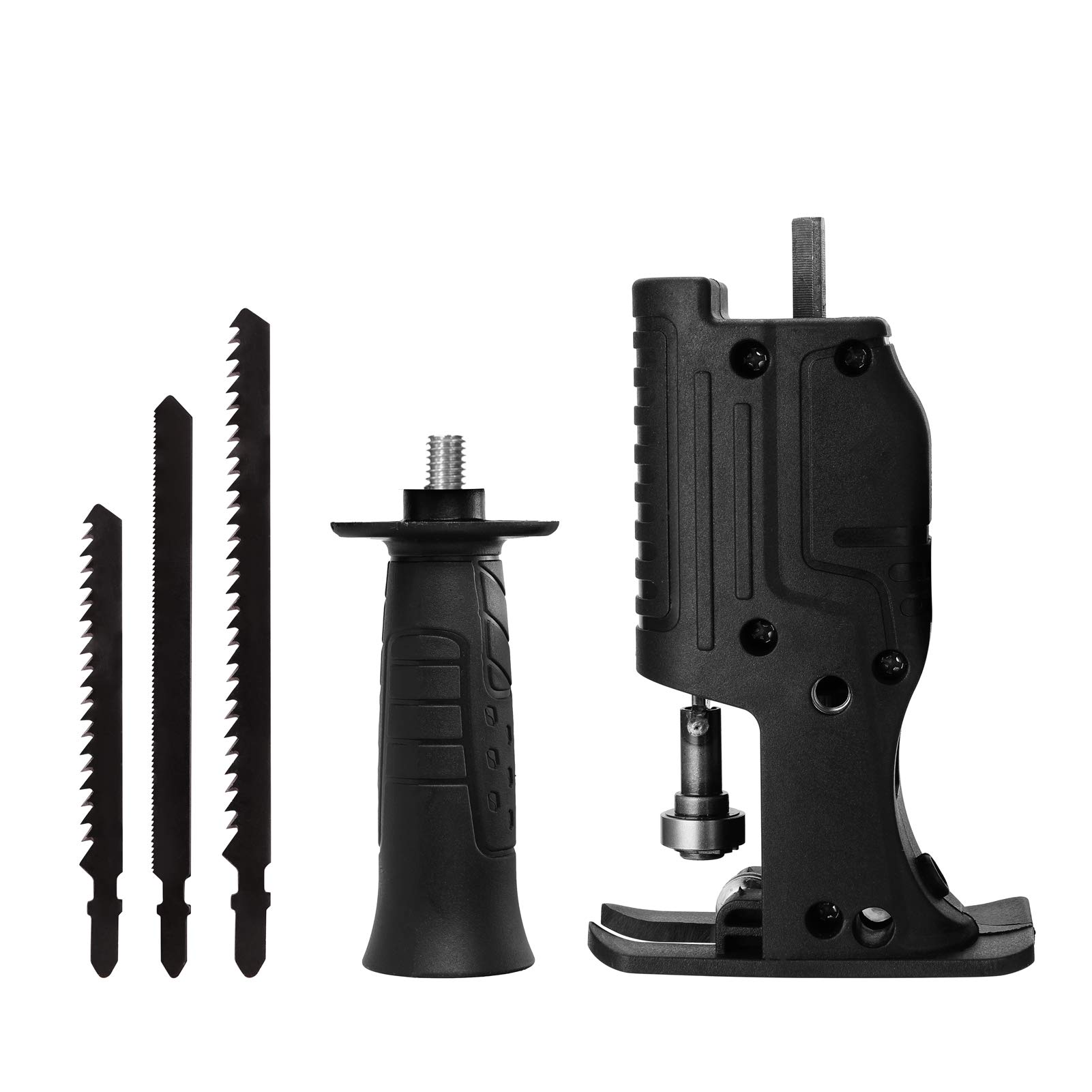 Kavolet Electric Drill Saw Attachment Kit with 3 Saw Blades - Portable Reciprocating Saw Adapter for Cordless Drills, Saber Saws & Power Drills - Perfect for DIY Woodworking, Home Renovation & Metal Cutting Projects