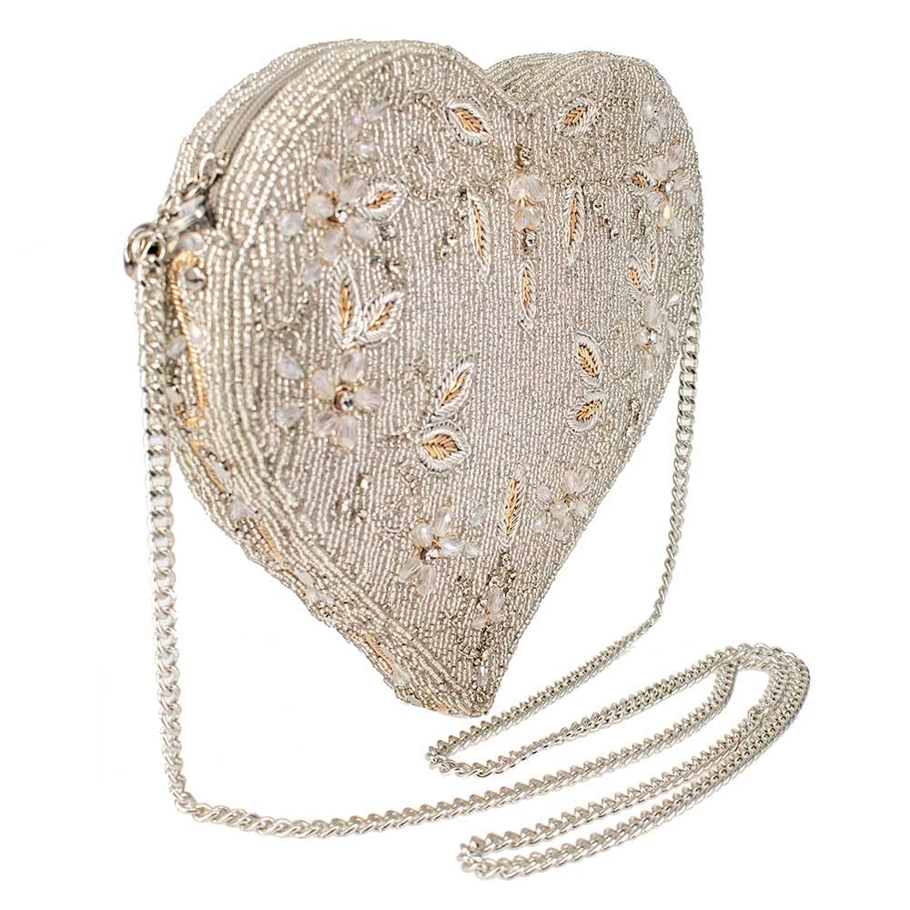 Mary Frances Spark of Love Crossbody Bridal Handbag - Elegant Wedding Purse for Bride, Bridesmaids & Special Occasions