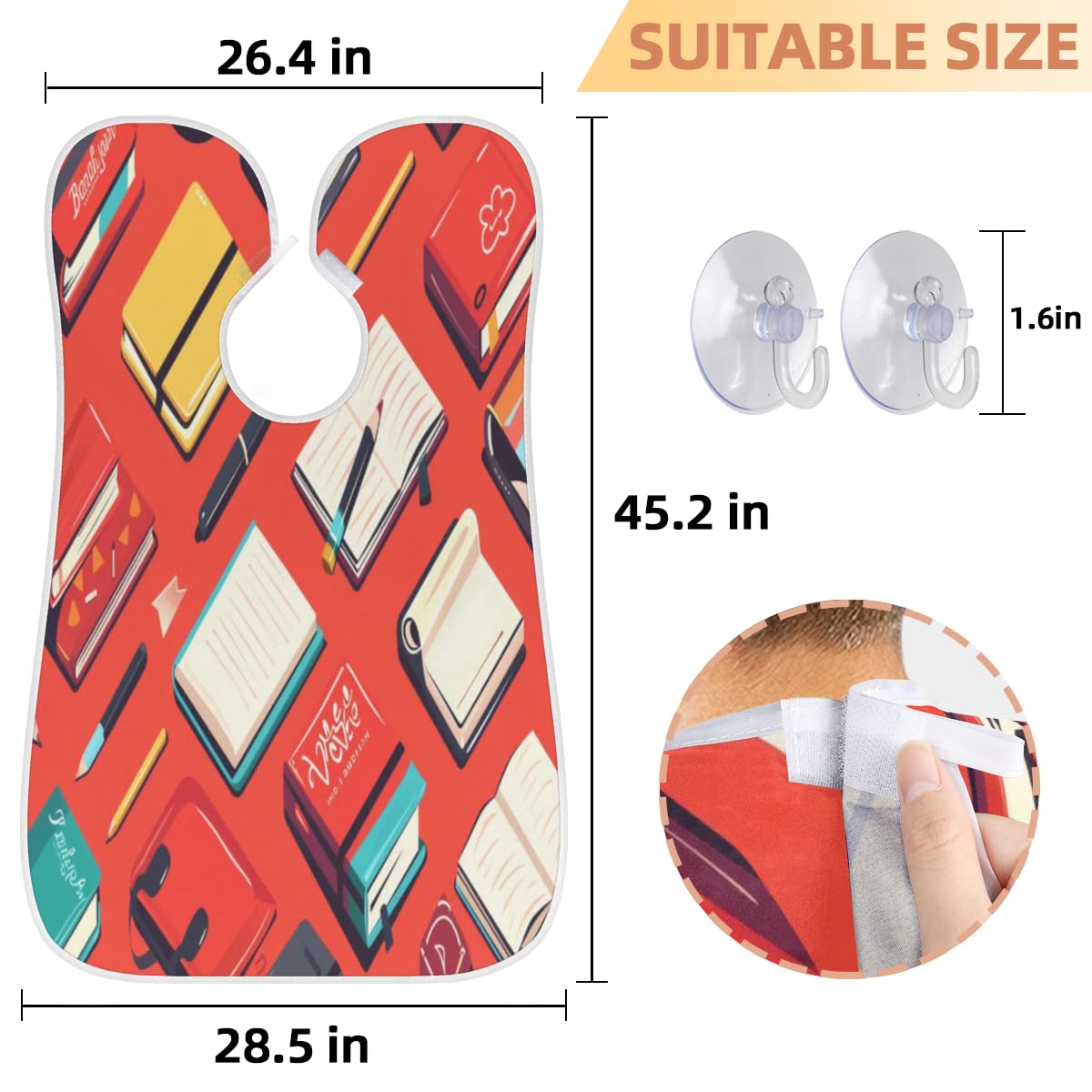 **Waterproof Beard Bib Apron for Men - Shaving & Grooming Hair Catcher Cape - Perfect Gift for Dad, Him & Barbers - Use at Home or Salon**