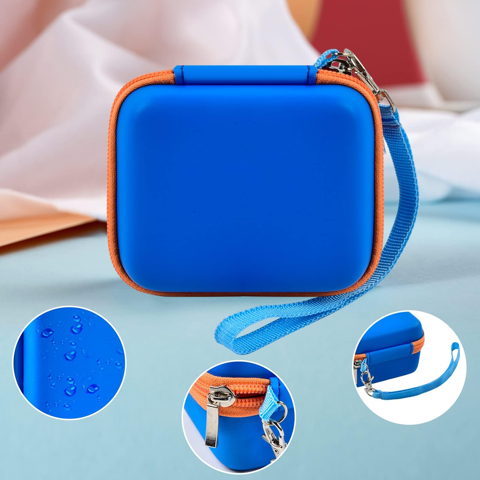 Seckton Desuccus PROGRACE GKTZ Dylanto Rindol One'sMore HANGRUI Kids Digital Camera Case - Protective Storage Box for Kid Camcorder & Accessories (Deep Blue) | Perfect for Travel, School & Birthday Gifts