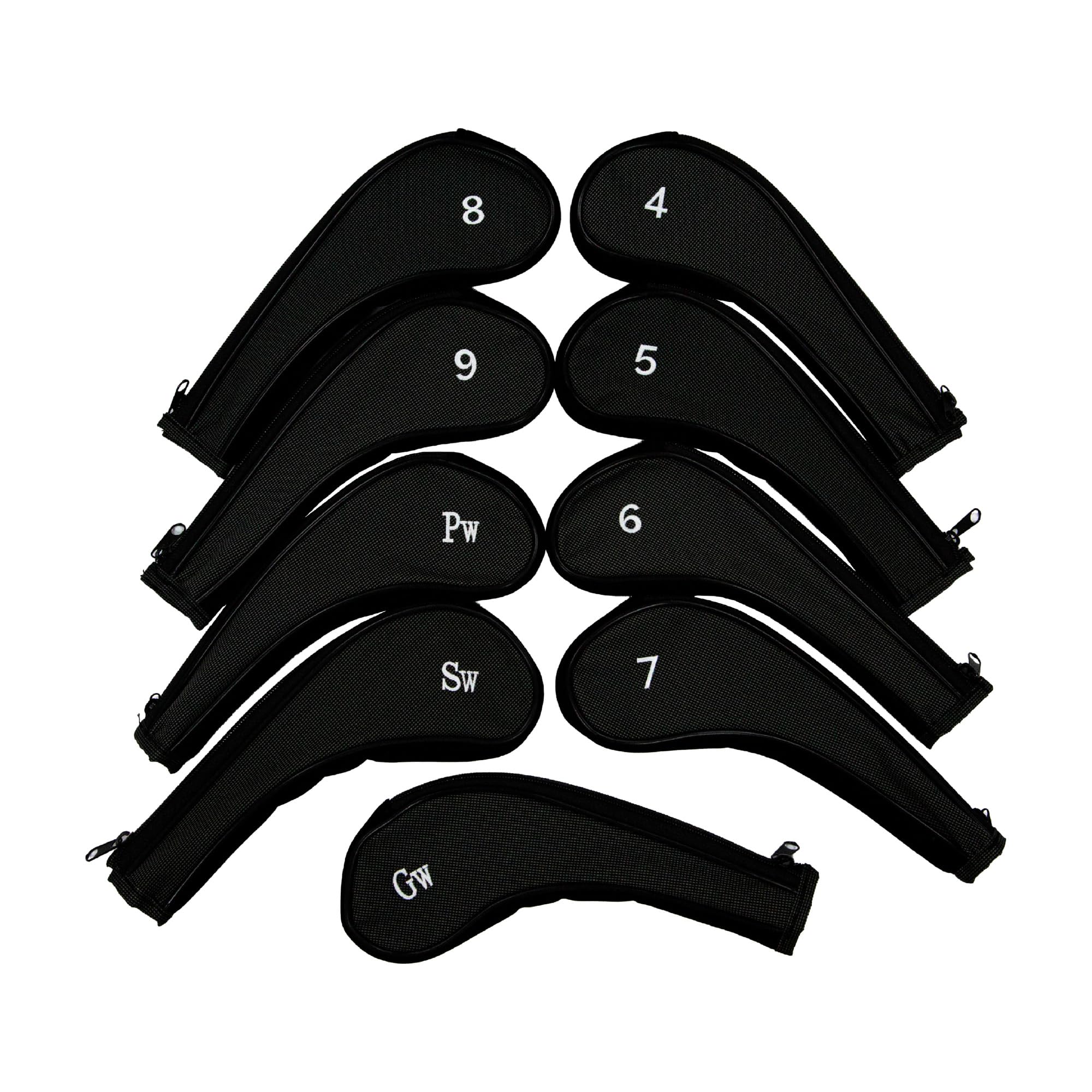 Premium Longridge Longneck 2-Tone Golf Iron Headcover Set - Protects Clubs from Damage | Perfect for Golfers, Travel & Course Use