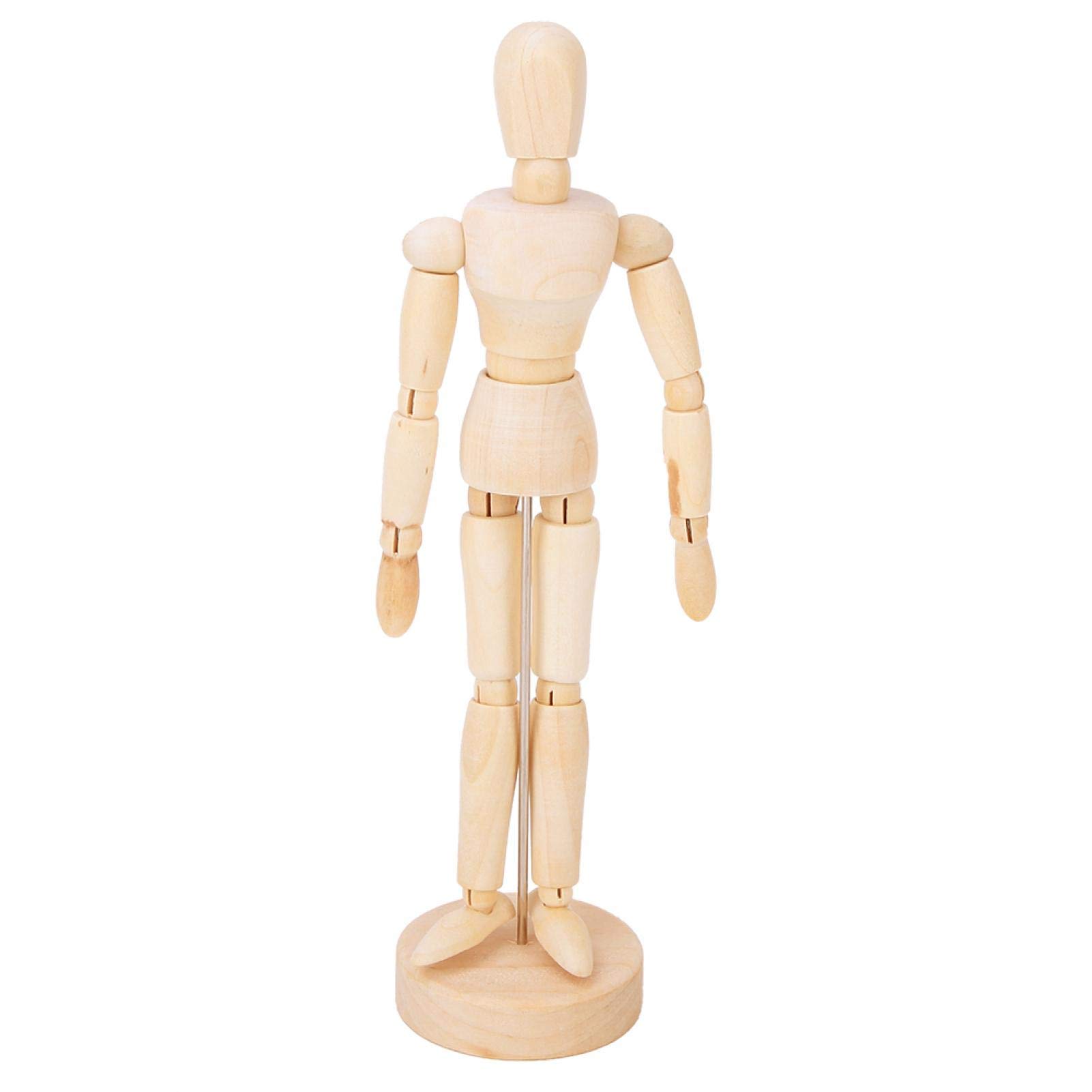 Smooth Wooden Action Figure - Realistic Man Model for Photography, Stop Motion Animation & Art Display - Burr-Free & Durable for Professional Use