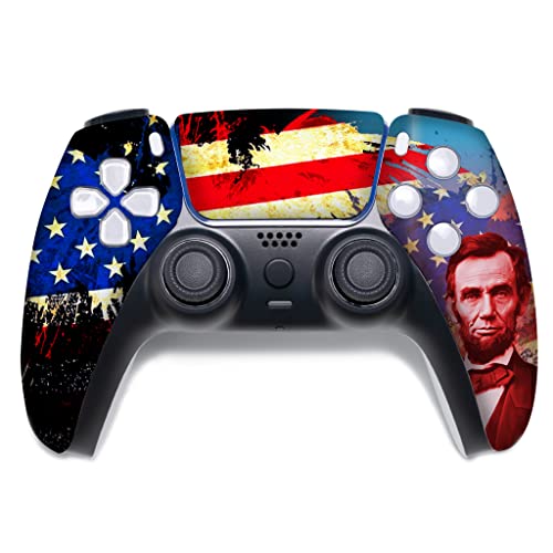 Premium Custom Wireless PS5 Controller - Compatible with Playstation 5 Console | USA-Made Hydro-Dip Design (Not Just a Skin) | Perfect for Competitive Gaming & Gift Giving