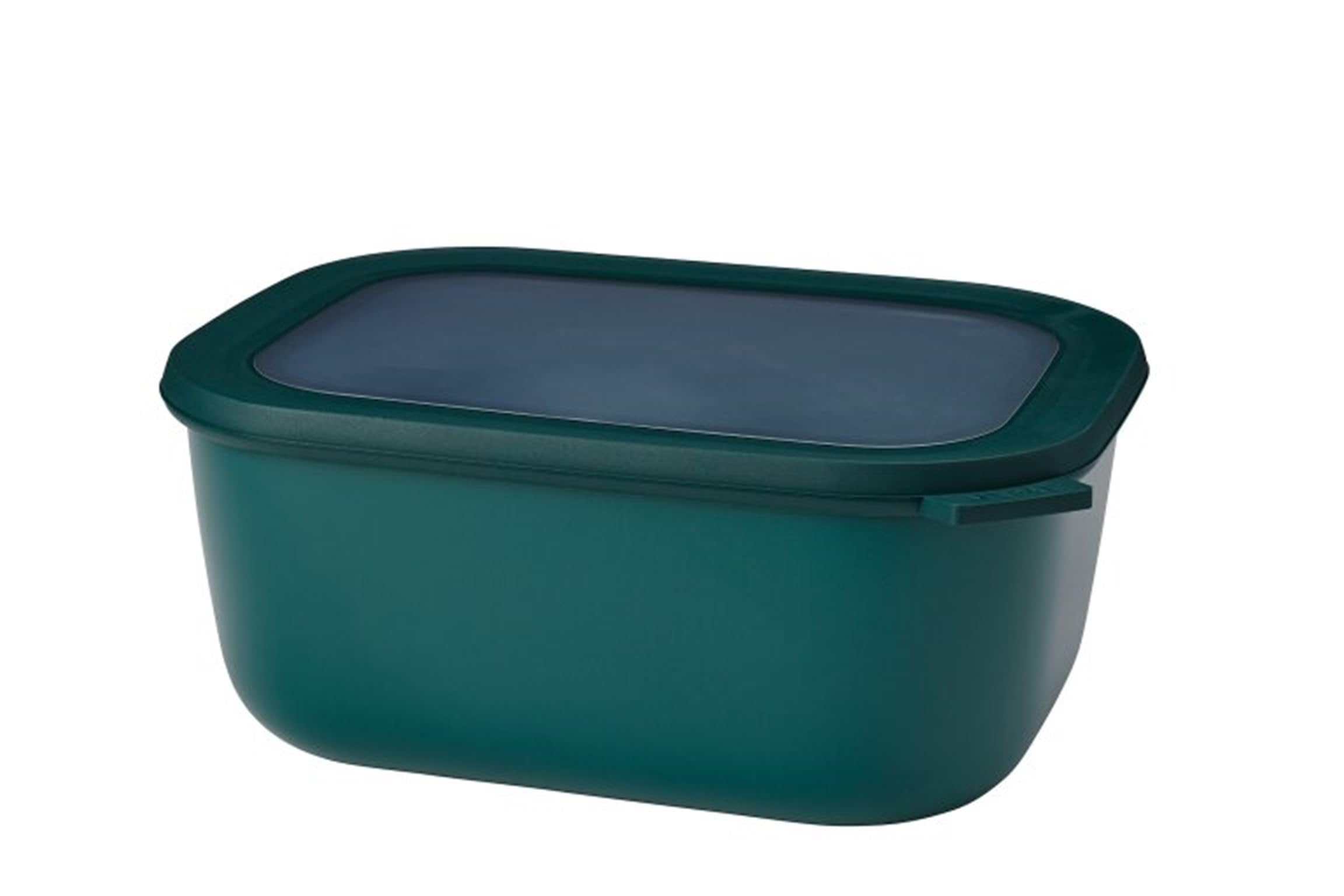 Mepal Cirqula 3000ml / 101oz Circular Rectangular Food Storage Container with Transparent Lids | BPA-Free Plastic Meal Prep Containers | Microwave & Dishwasher Safe | Nordic Pine Design | Made in Holland | Ideal for Leftovers, Meal Prepping & Picnic Storage