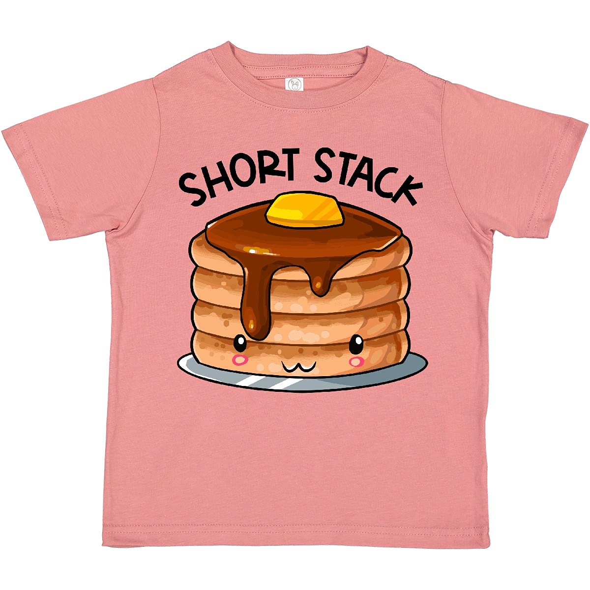Inktastic Short Stack Cute Pancake Breakfast Toddler T-Shirt - Adorable Kids Graphic Tee for Breakfast Lovers & Family Fun Outfits - Perfect for Playdates, School, and Weekend Adventures