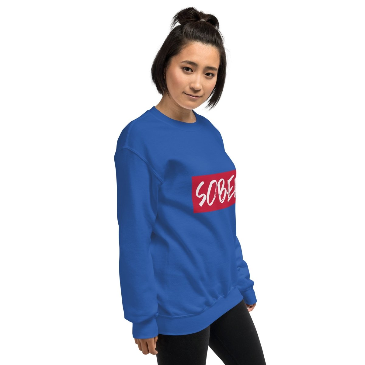 SOBER Statement Unisex Classic Sweatshirt | Comfortable Cotton Pullover Hoodie for Men & Women | Perfect for Casual Wear, Street Style & Lounge Outfits