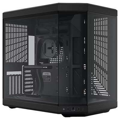 GX13 HYTE Mid-Tower PC Gaming Case - High Airflow Tempered Glass Design for Custom RGB Builds | Perfect for Gaming Rigs, Streaming Setups & Workstations