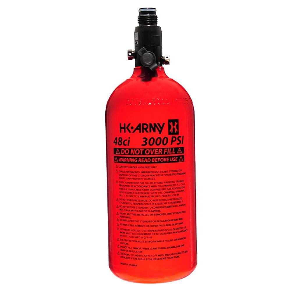 HK Army Aluminum HPA Paintball Air Tank with Standard Regulator - Lightweight & Durable Compressed Air System for Paintball Games & Outdoor Sports