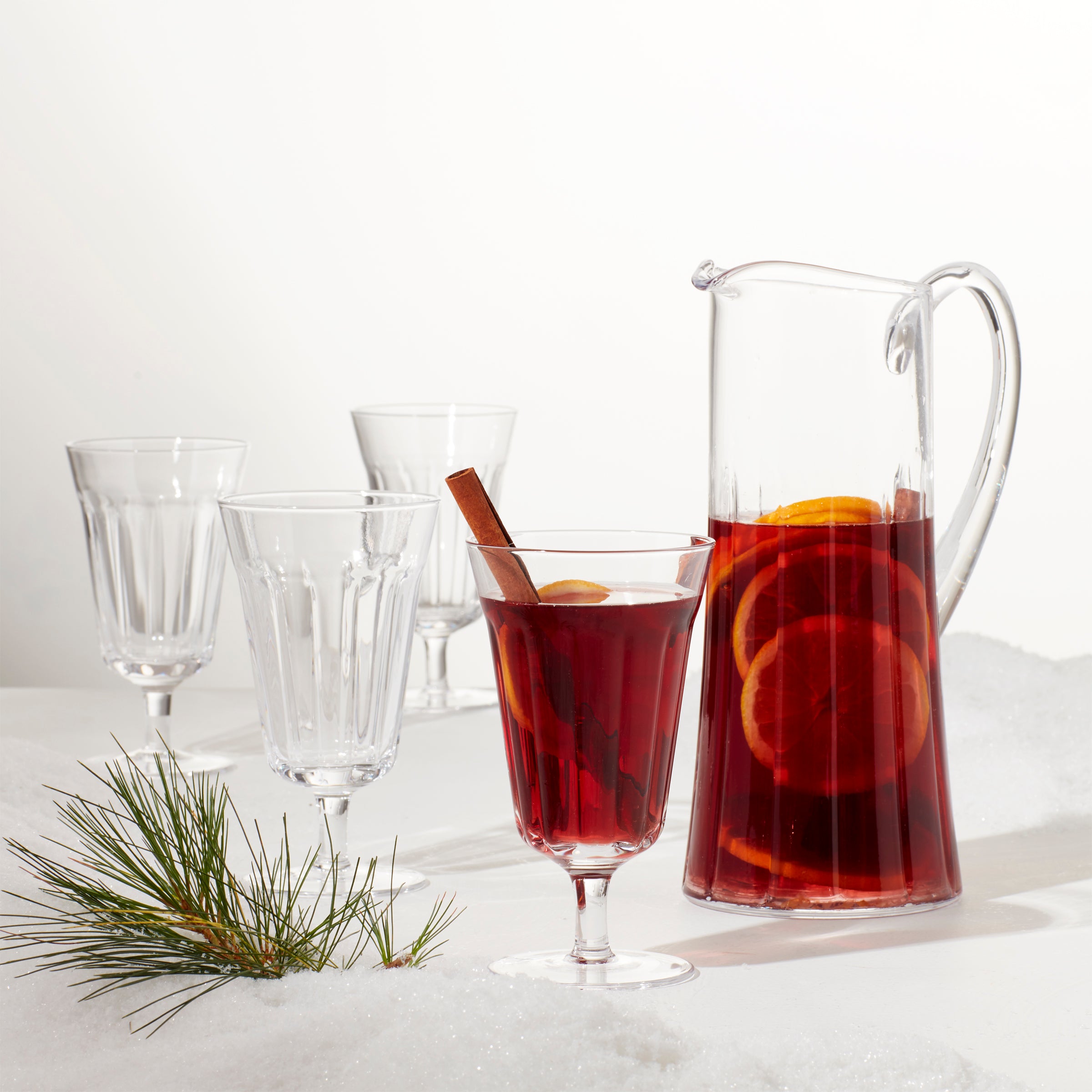 French Glass Pear Pitcher - Elegant Water & Juice Carafe for Dining, Entertaining & Home Decor | Perfect for Parties, Weddings & Everyday Use