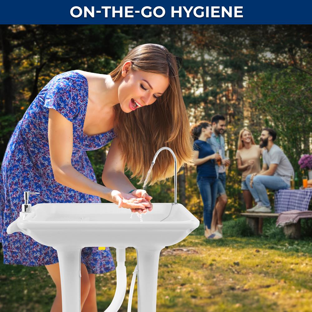 Portable Handwash Sink - Compact & Lightweight Travel Sink for Camping, RV, Outdoor Adventures & Emergency Use