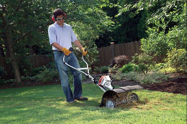STIHL MF MM Lawn Dethatcher Attachment for Zero-Turn Mowers - Heavy Duty Thatch Removal Tool for Healthier Grass - Perfect for Spring Lawn Care & Yard Maintenance