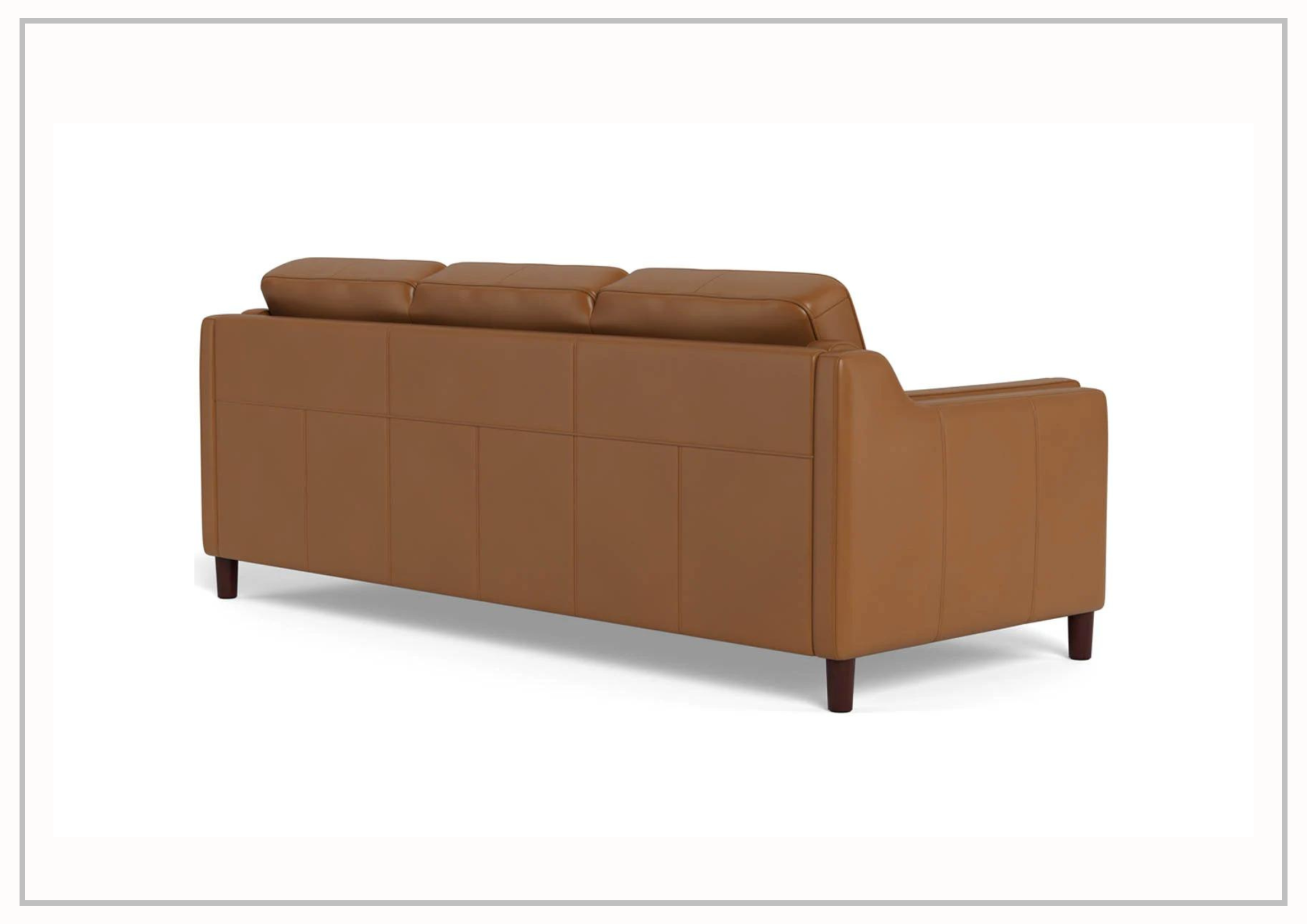 Hydeline Bella 3-Seater Leather Sofa with Track Arms - Modern Living Room Furniture for Home & Office Comfort | Perfect for Lounging, Entertaining & Small Spaces