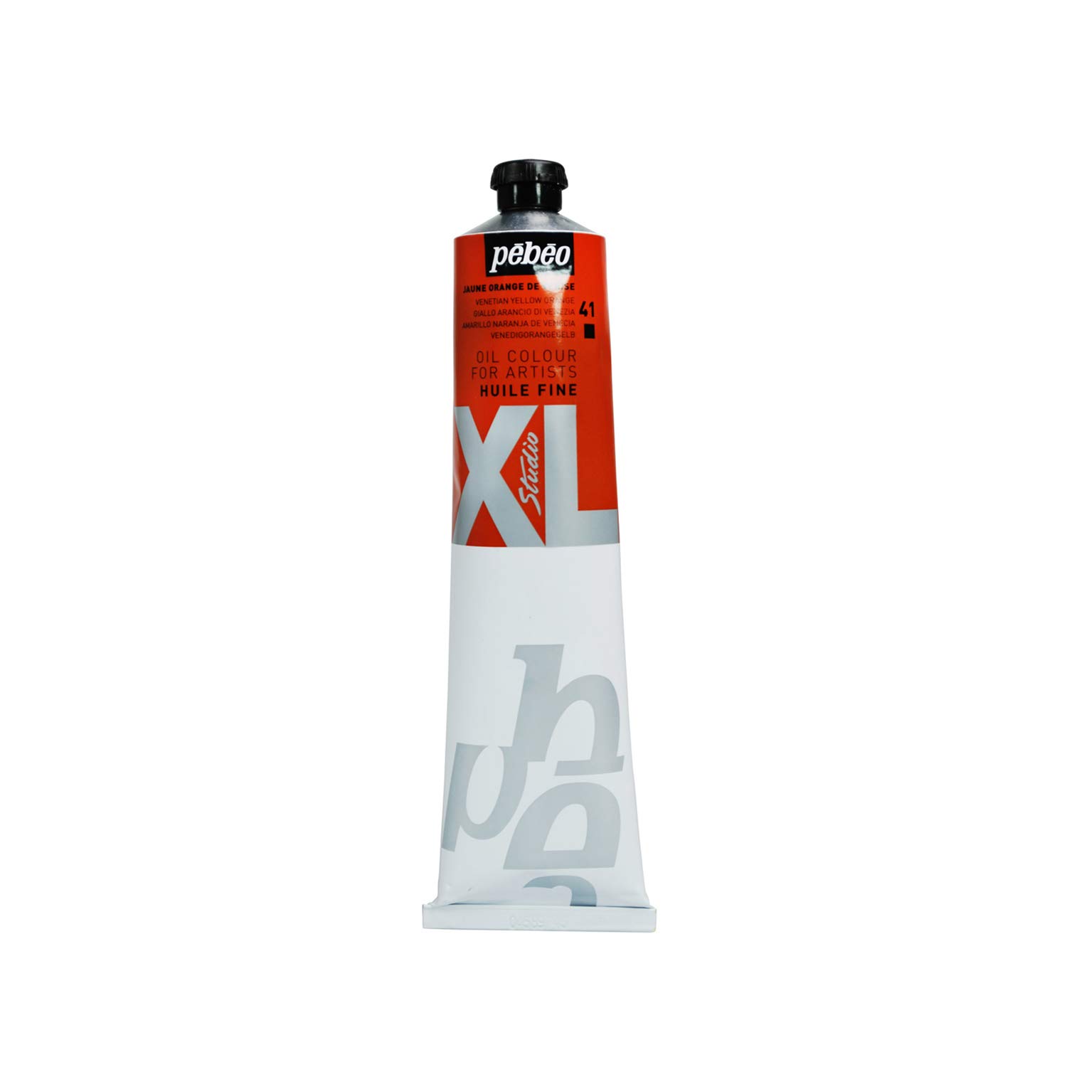 Pébéo Fine Oil XL 200ml - Orange Yellow Oil Paint for Canvas & Landscapes