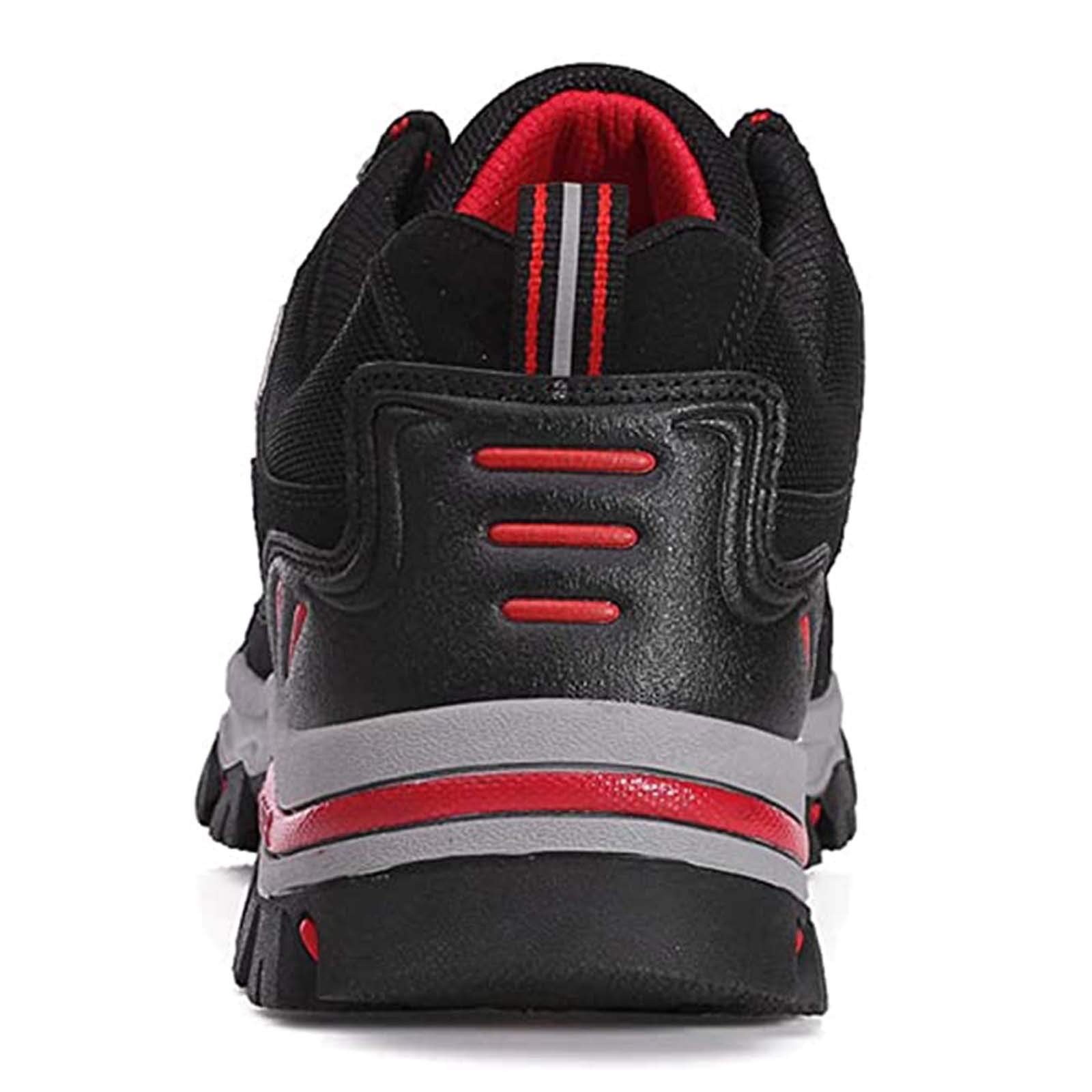 NJGRAE Women's Running Shoes - Lightweight Mesh Trainers for Fitness, Hiking & Outdoor Sports | Waterproof Trekking Shoes for Women | Perfect for Gym, Trail Running & Casual Wear (Ha1 Red)